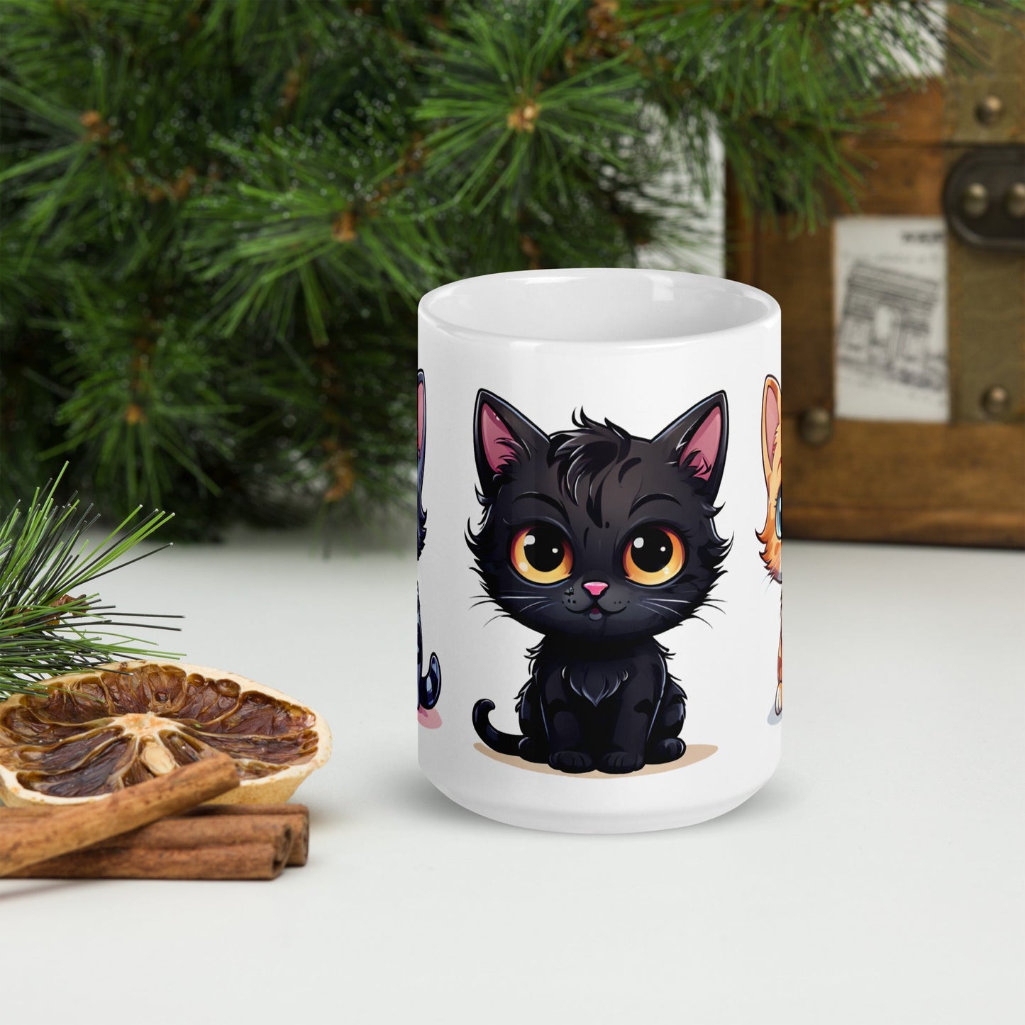 Kittens White Glossy Mug (11 oz, 15 oz, 20 oz) - Mugs - Discovery Co.