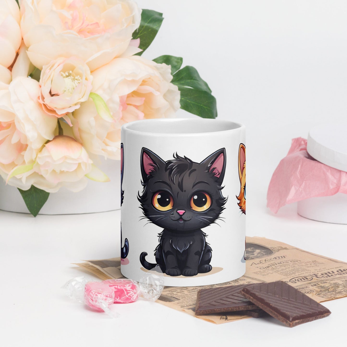 Kittens White Glossy Mug (11 oz, 15 oz, 20 oz) - Mugs - Discovery Co.