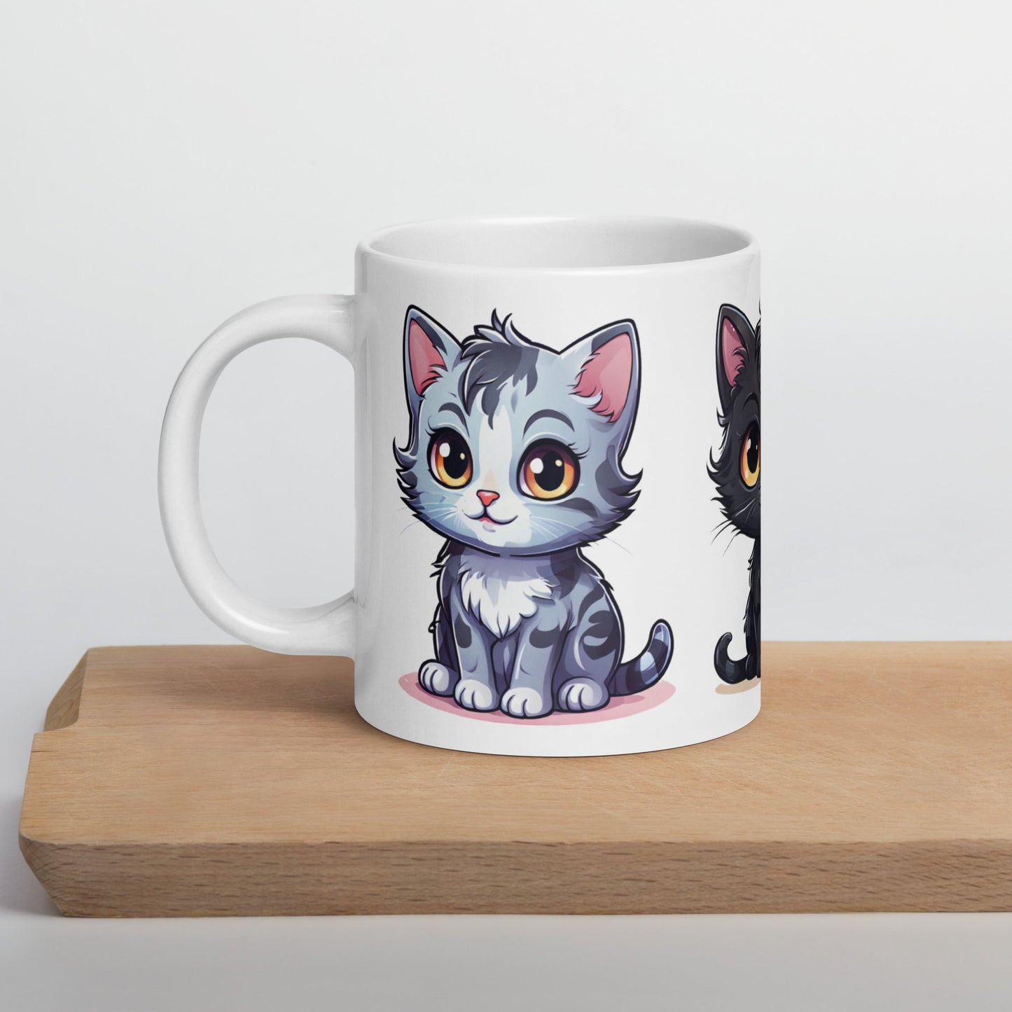 Kittens White Glossy Mug (11 oz, 15 oz, 20 oz) - Mugs - Discovery Co.