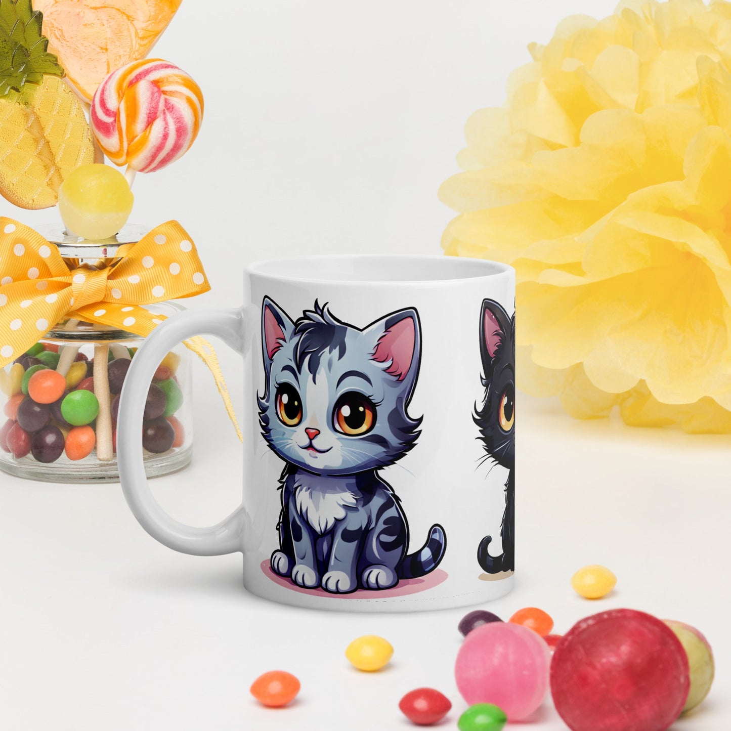 Kittens White Glossy Mug (11 oz, 15 oz, 20 oz) - Mugs - Discovery Co.