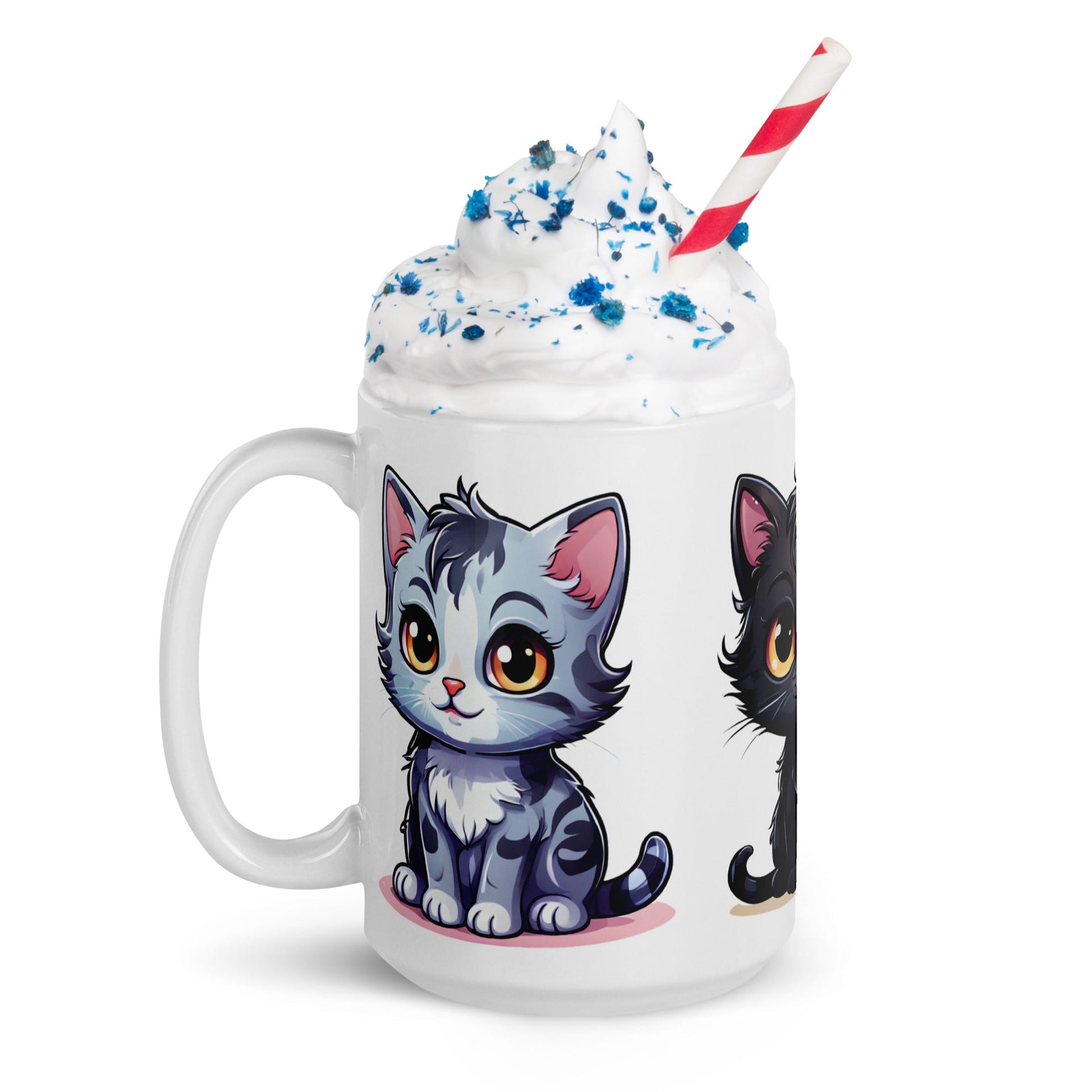 Kittens White Glossy Mug (11 oz, 15 oz, 20 oz) - Mugs - Discovery Co.