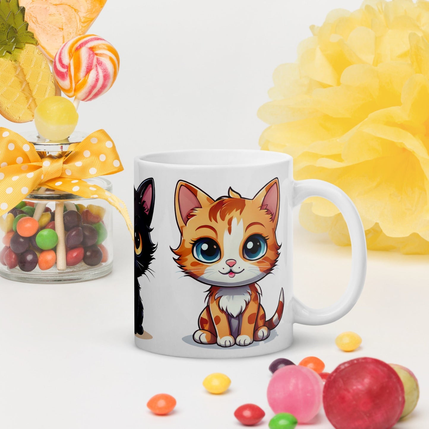 Kittens White Glossy Mug (11 oz, 15 oz, 20 oz) - Mugs - Discovery Co.