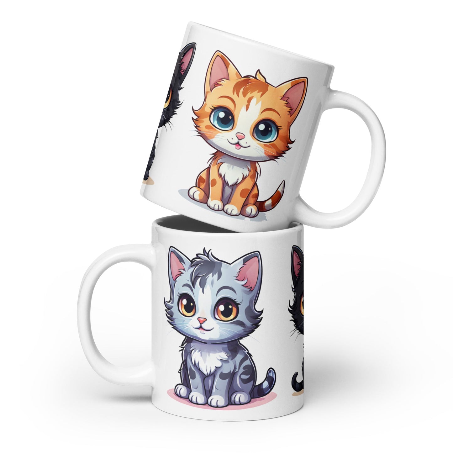 Kittens White Glossy Mug - Mugs - Discovery Co.