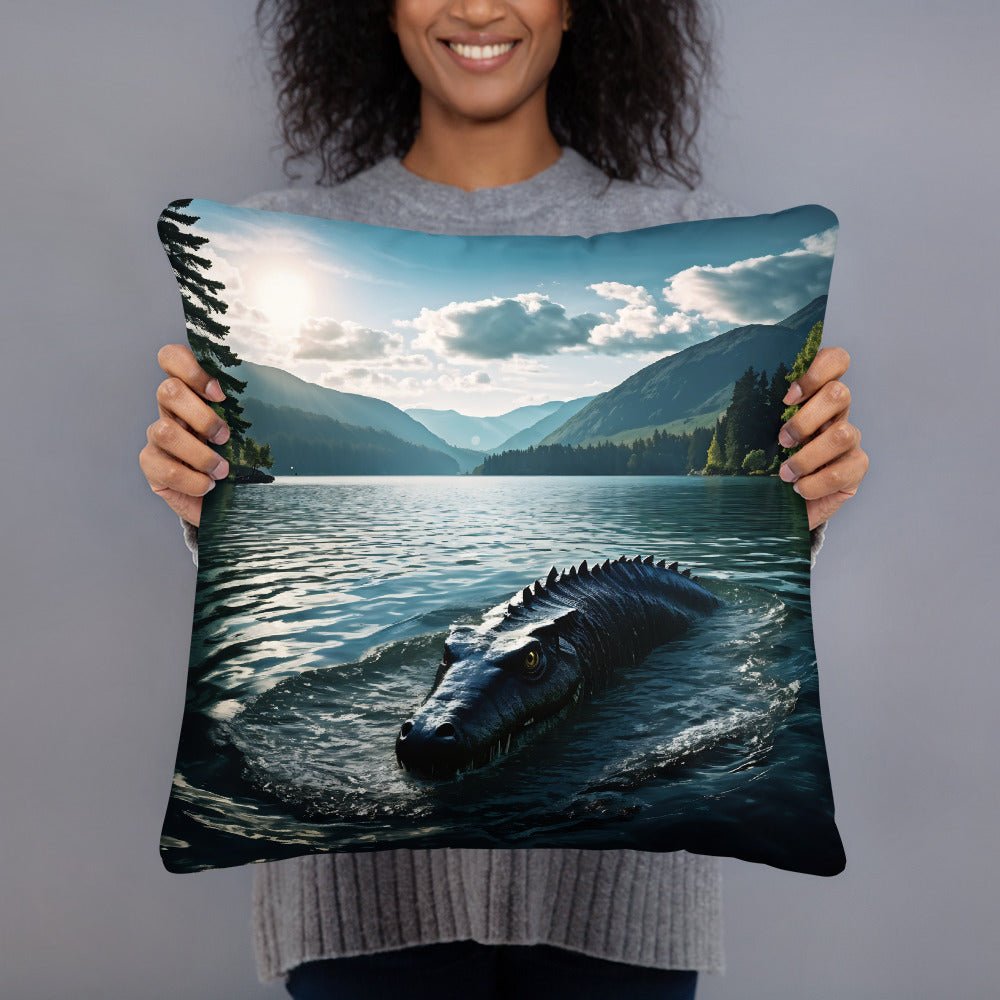 Lake Monster 2 Basic Pillow - Pillows - Discovery Co.