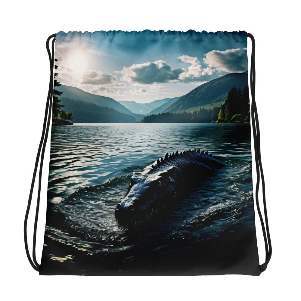Lake Monster 2 Drawstring Bag - Drawstring Bag - Discovery Co.
