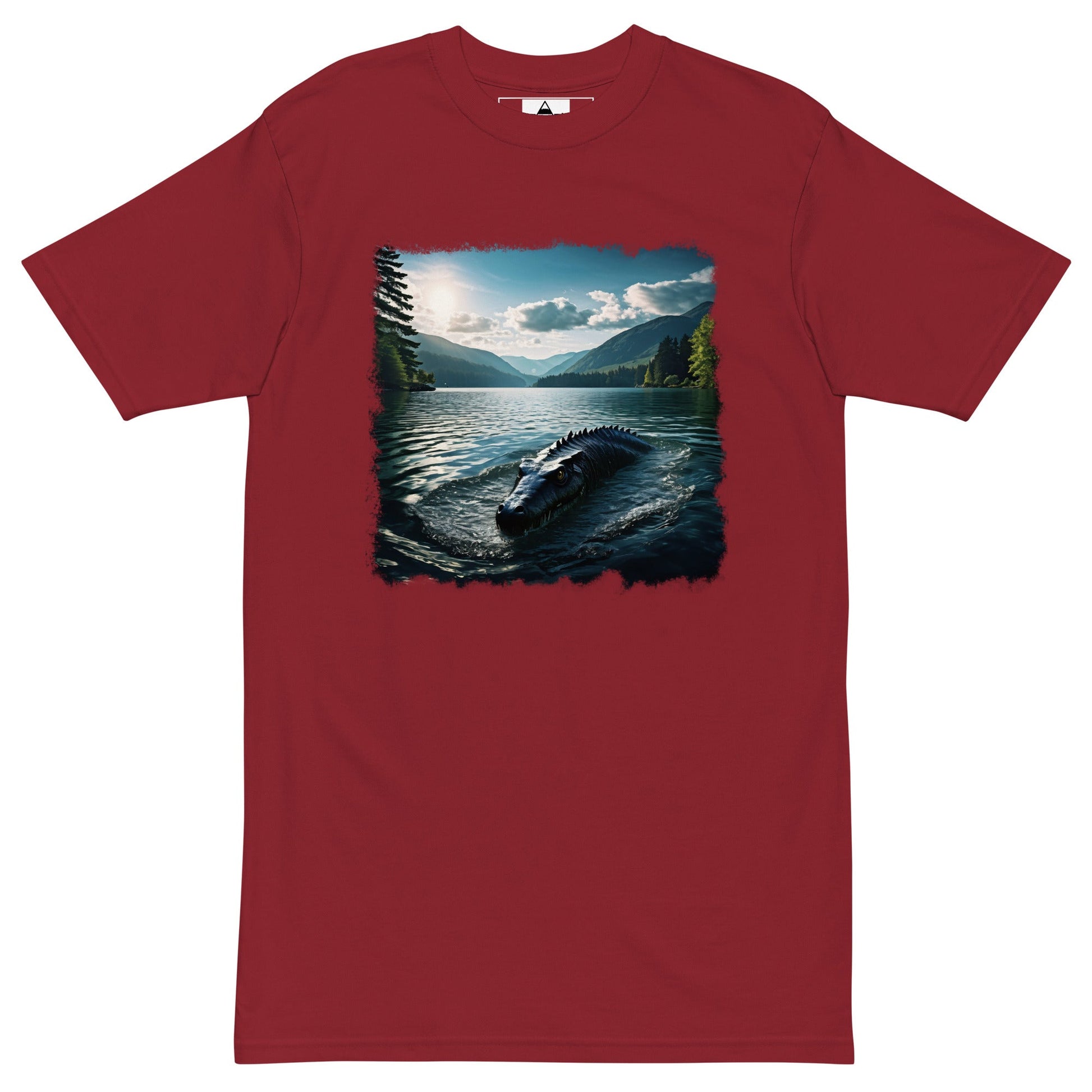 Lake Monster 2 Men’s Premium Heavyweight Tee - Discovery Co.