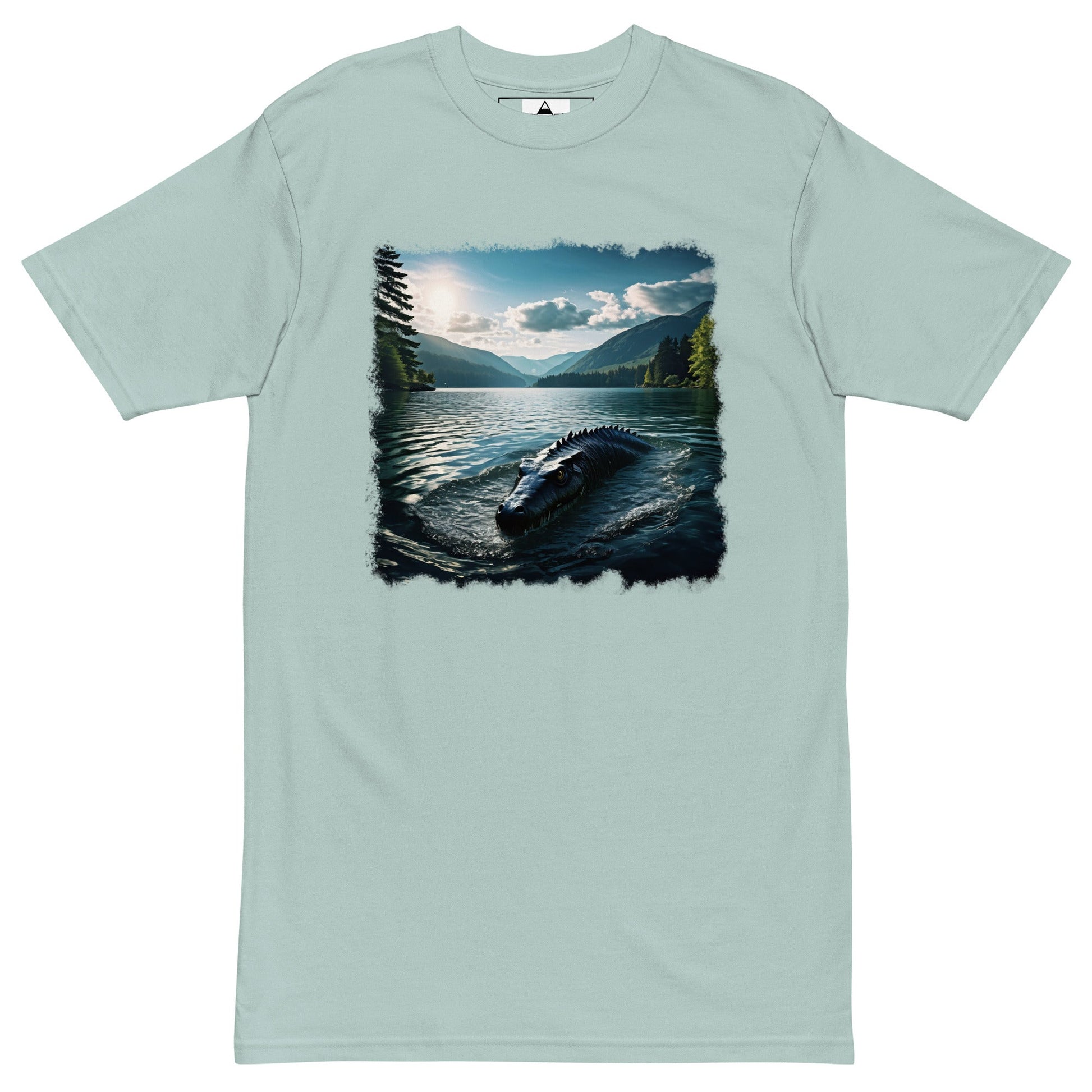 Lake Monster 2 Men’s Premium Heavyweight Tee - Discovery Co.