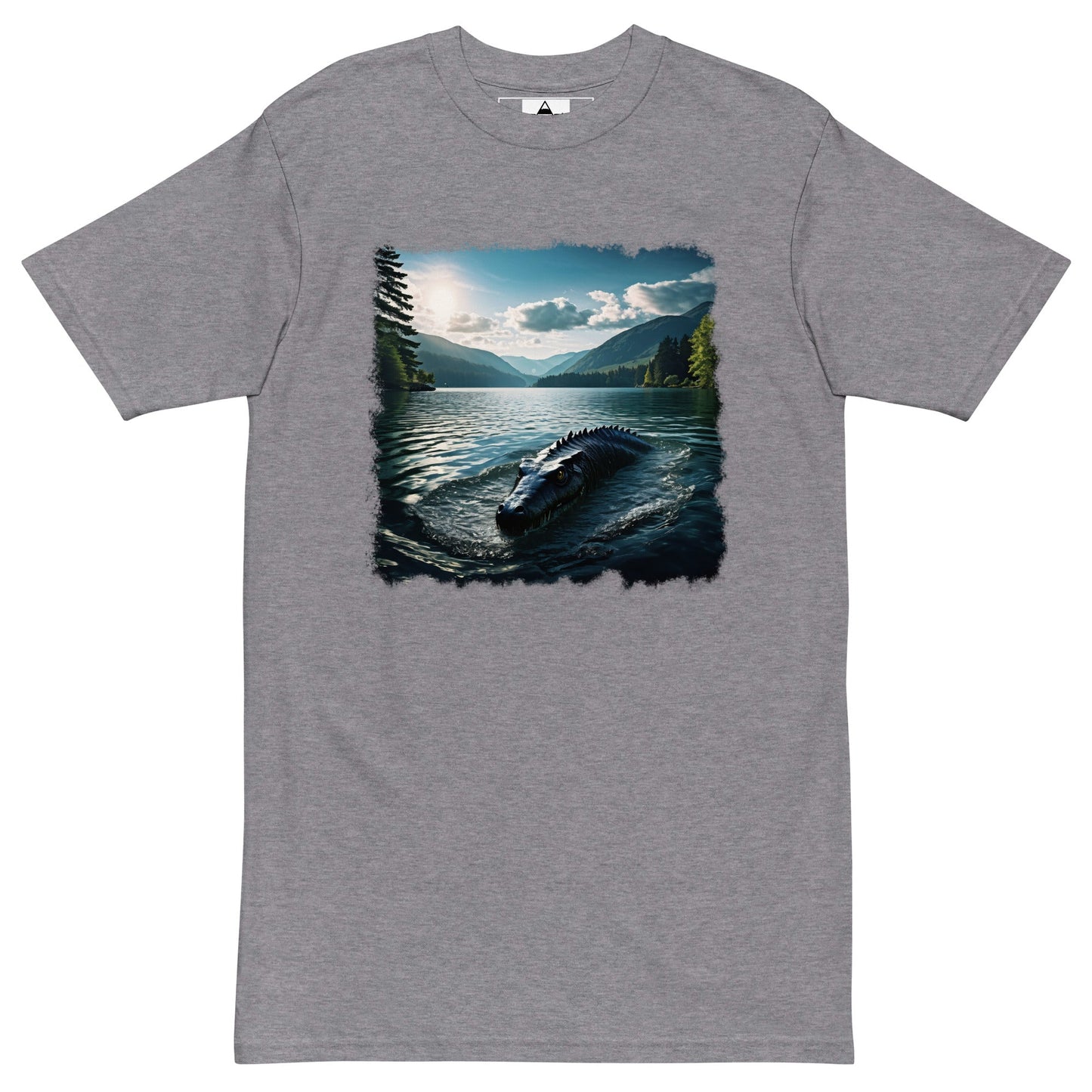 Lake Monster 2 Men’s Premium Heavyweight Tee - Discovery Co.