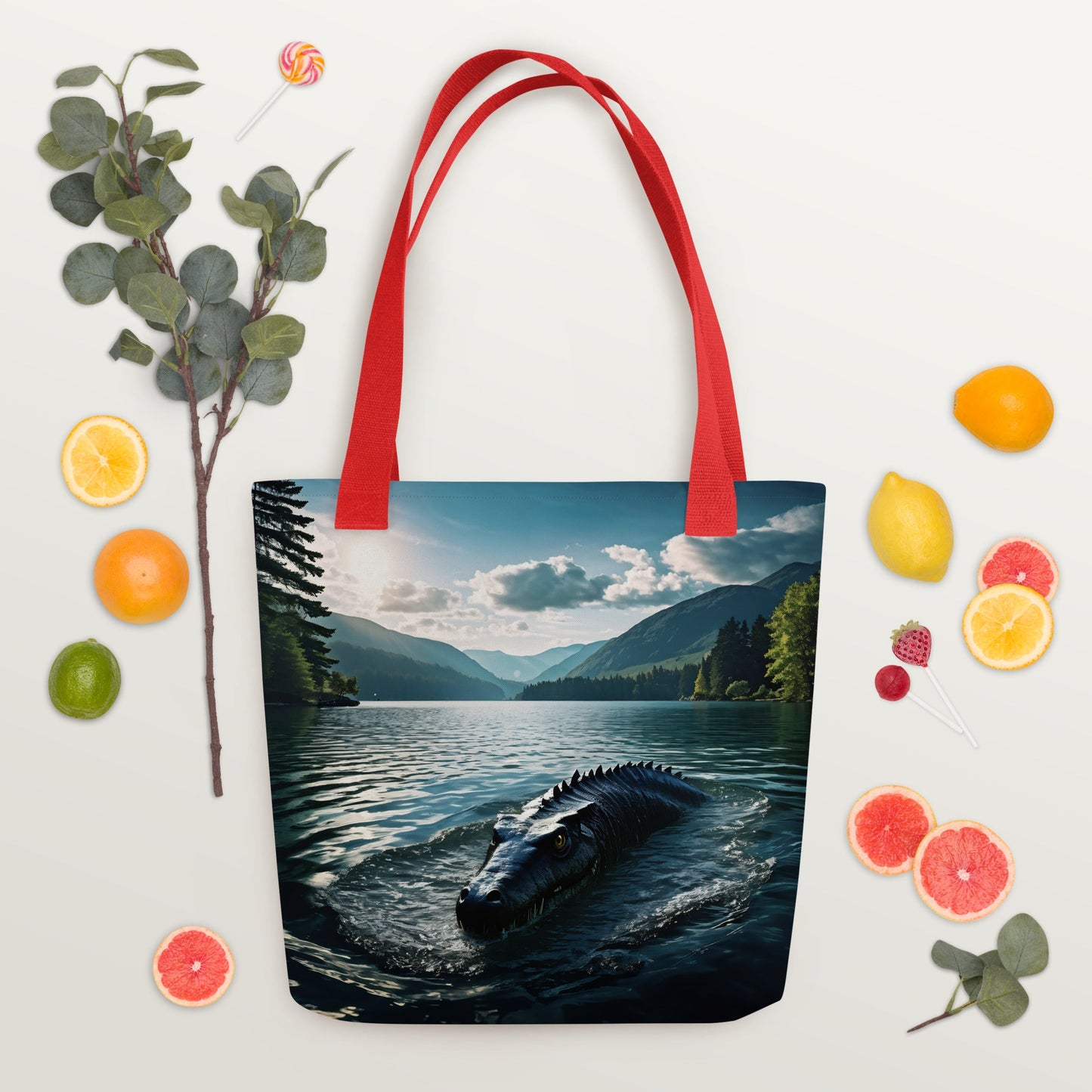 Lake Monster 2 Tote Bag - Tote Bags - Discovery Co.