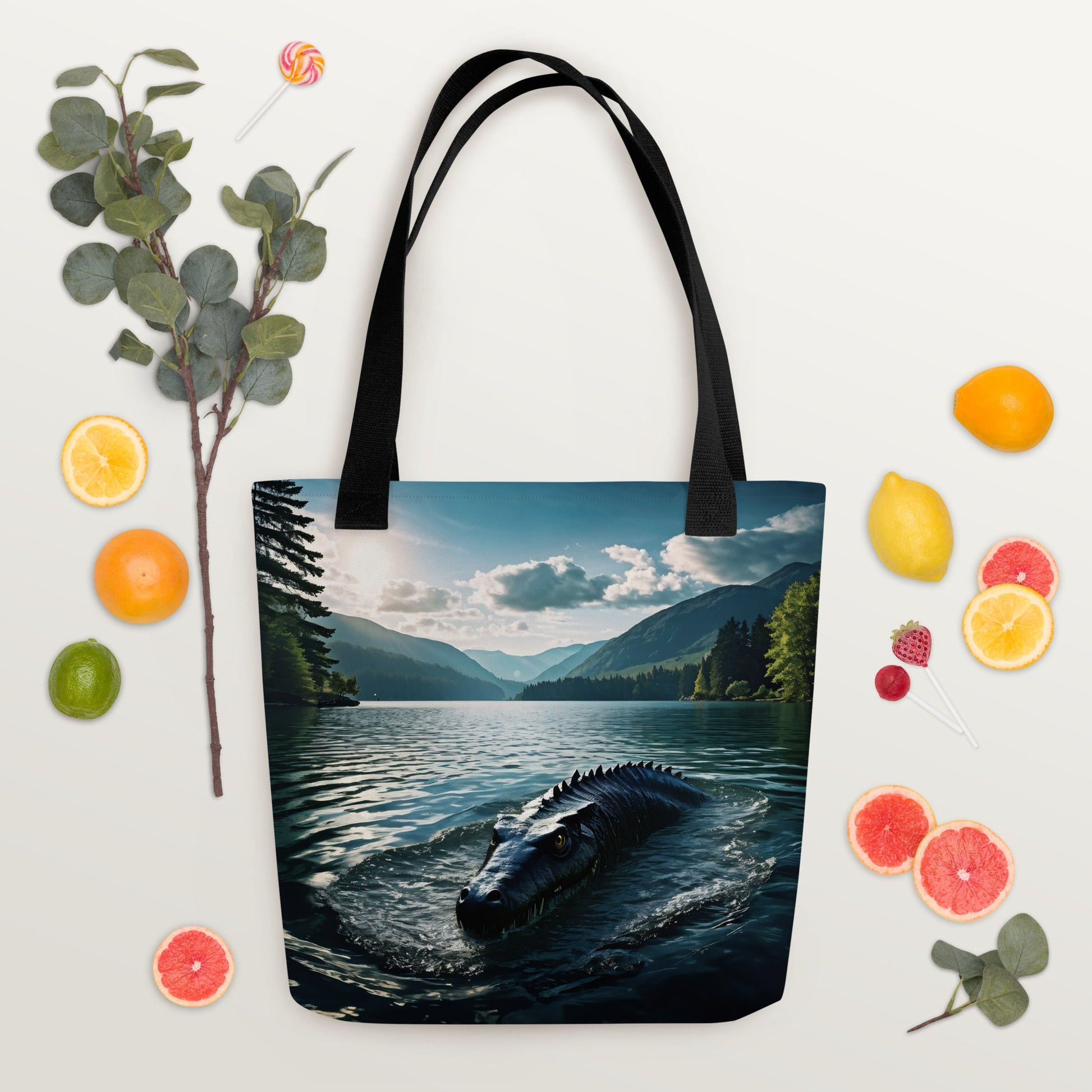 Lake Monster 2 Tote Bag - Tote Bags - Discovery Co.