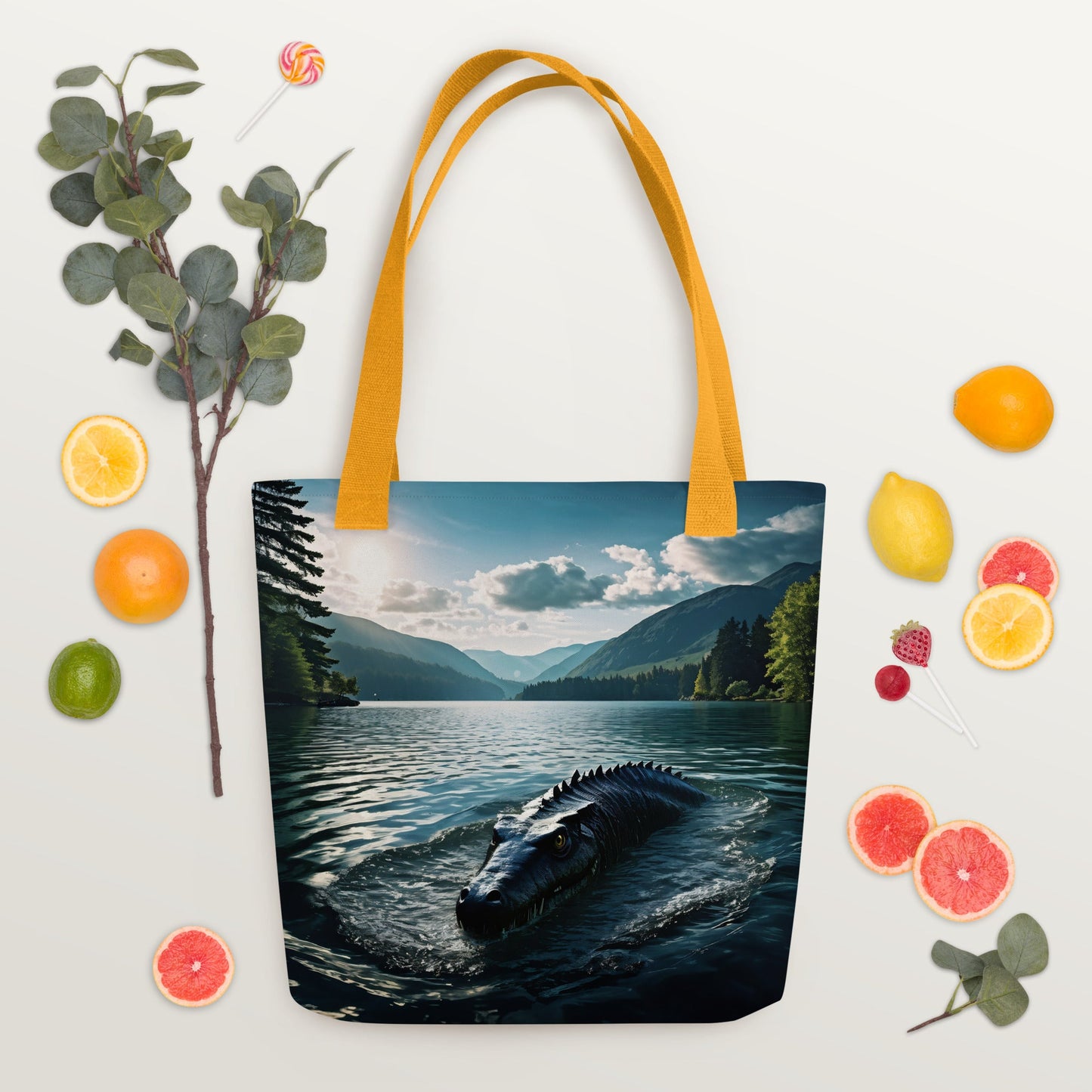 Lake Monster 2 Tote Bag - Tote Bags - Discovery Co.