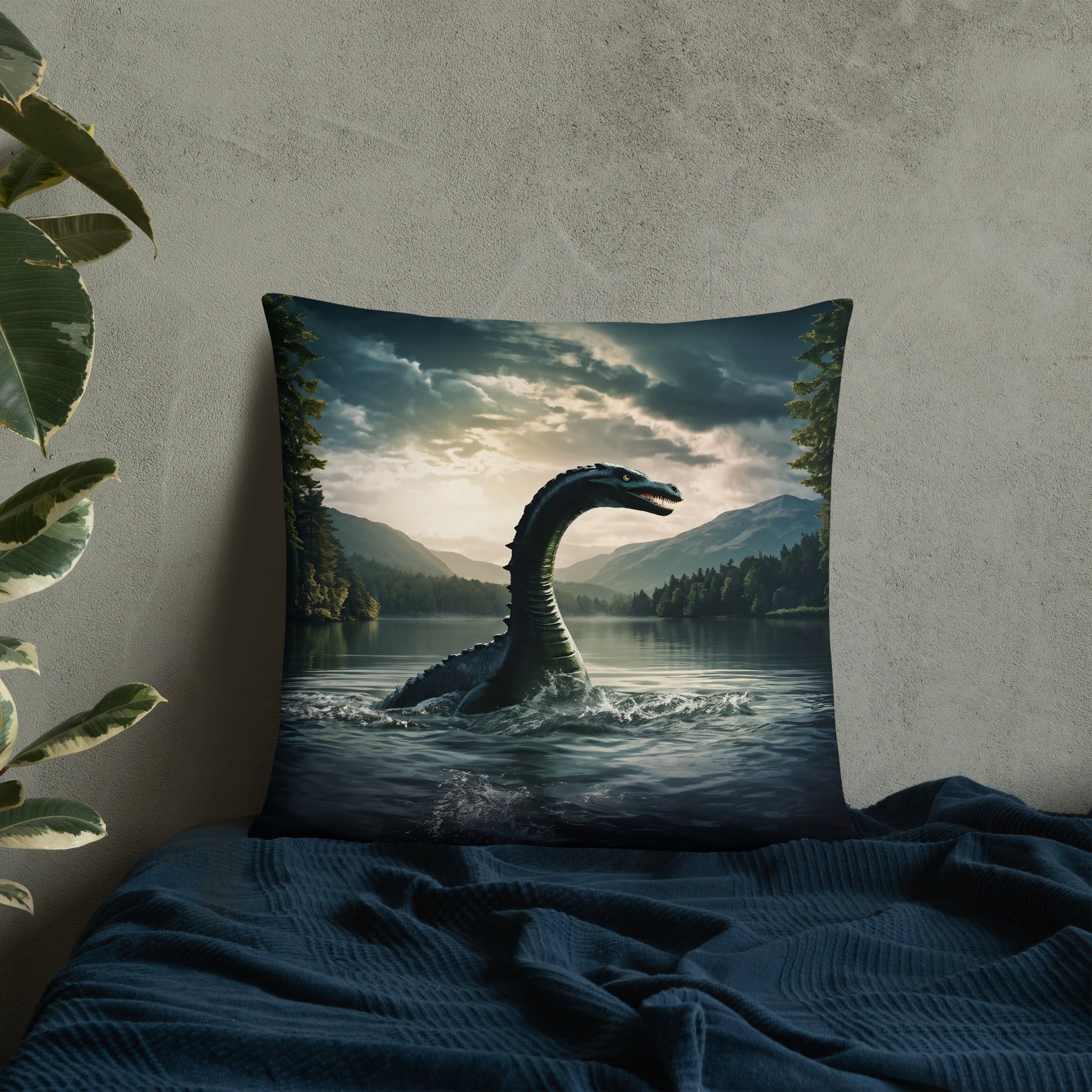 Lake Monster Basic Pillow - Pillows - Discovery Co.