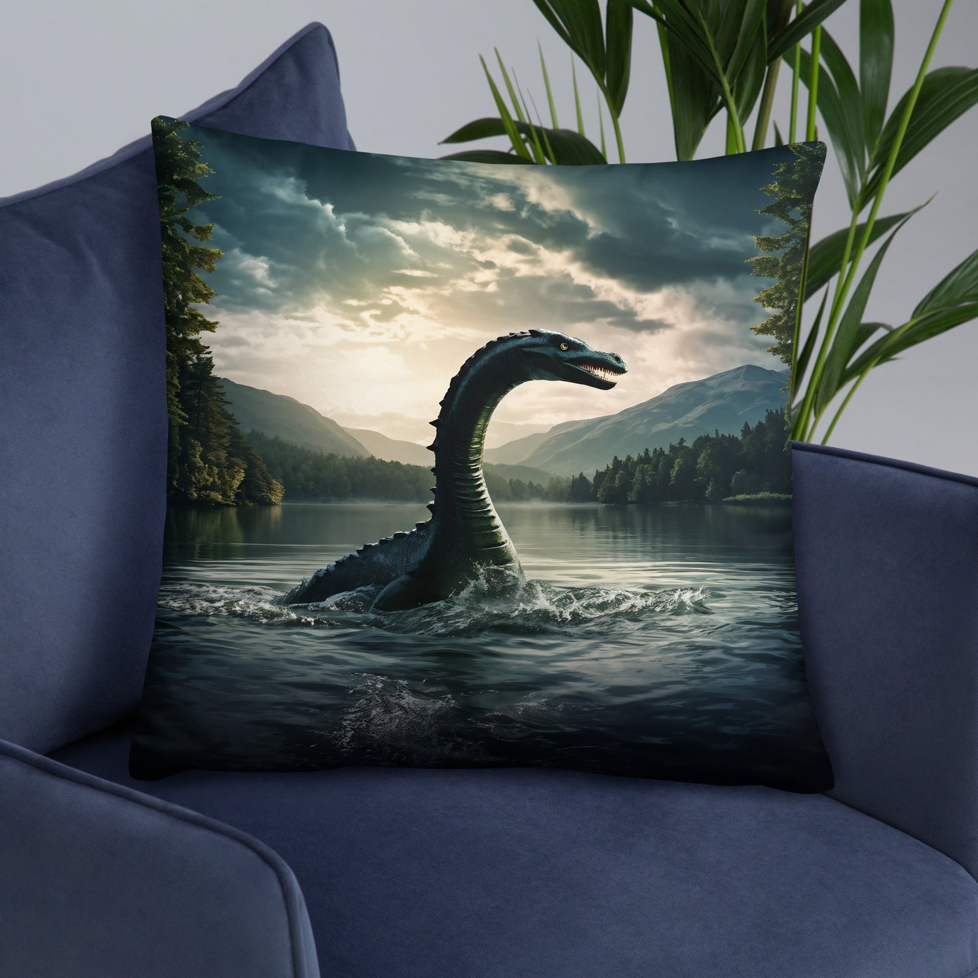 Lake Monster Basic Pillow - Pillows - Discovery Co.