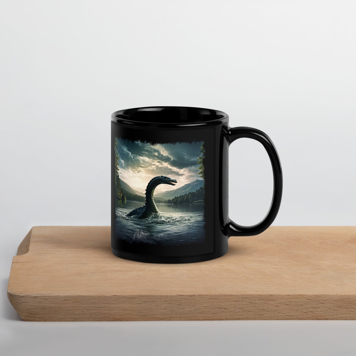 Lake Monster Black Glossy Mug (11 oz, 15 oz) - Discovery Co.