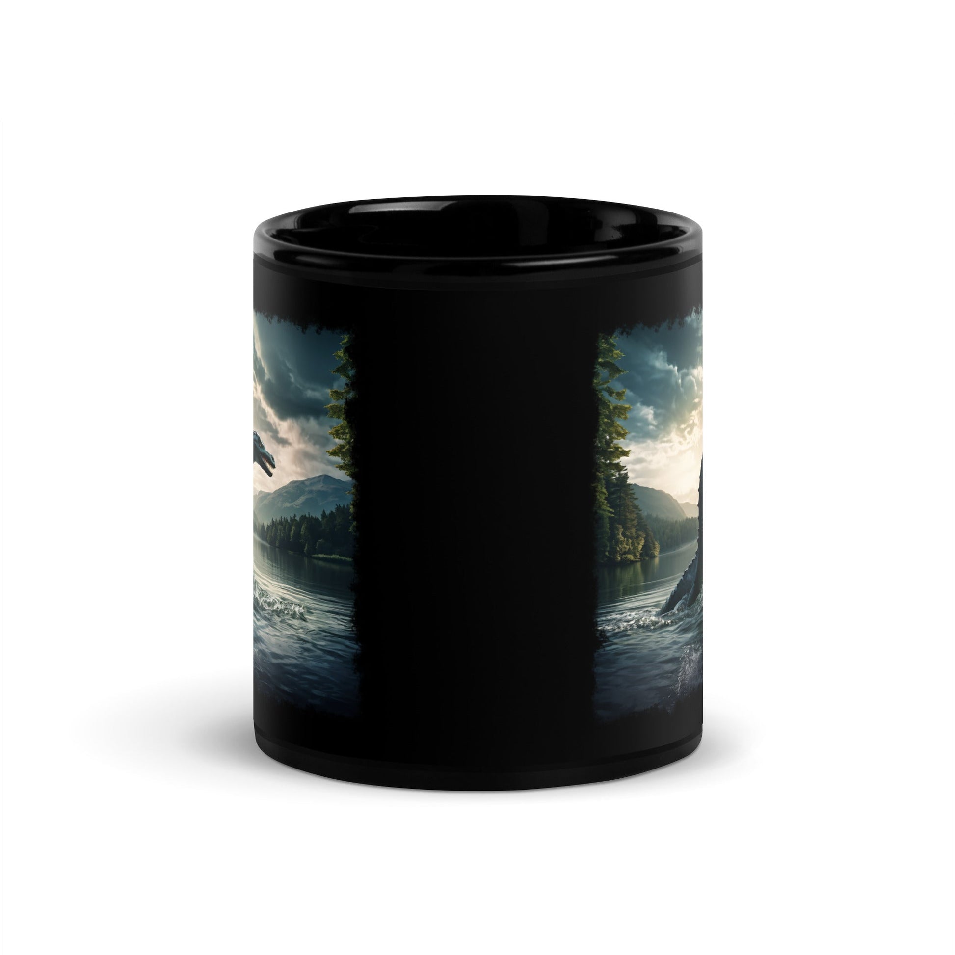 Lake Monster Black Glossy Mug (11 oz) - Discovery Co.