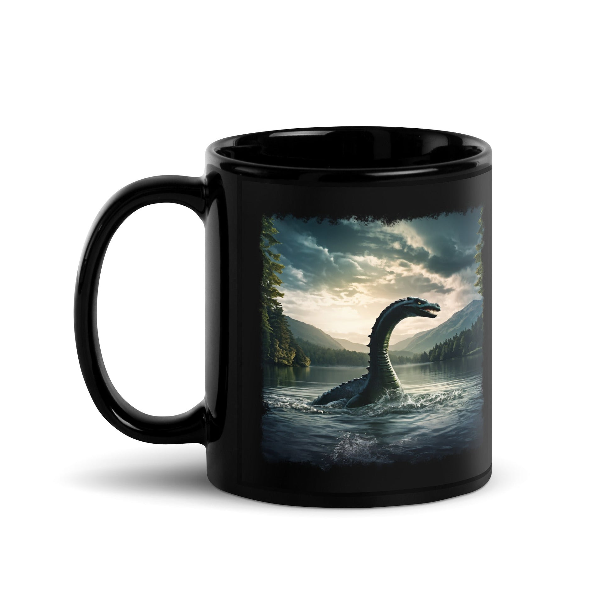 Lake Monster Black Glossy Mug (11 oz) - Discovery Co.