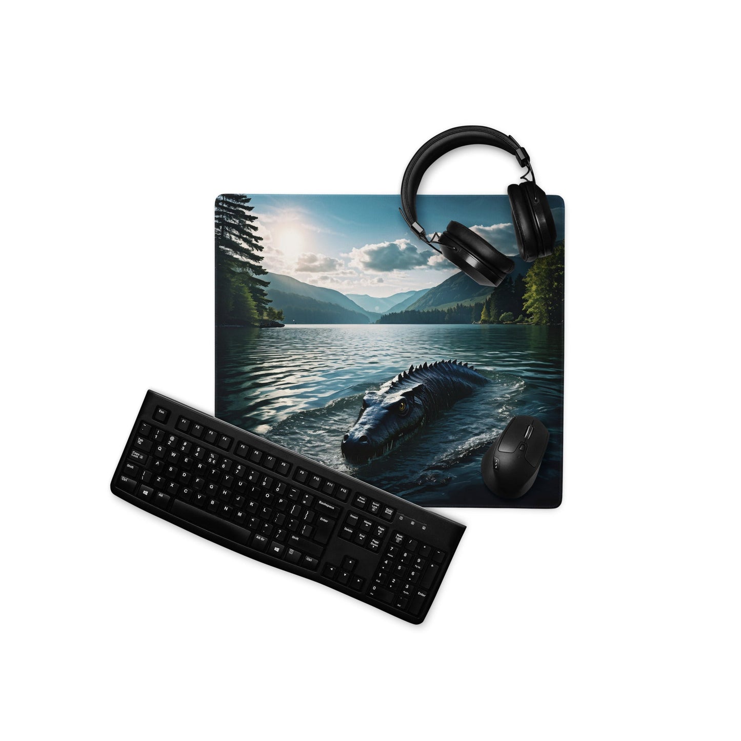 Lake Monster Breeching Surface Gaming Mouse Pad - Mouse Pads - Discovery Co.