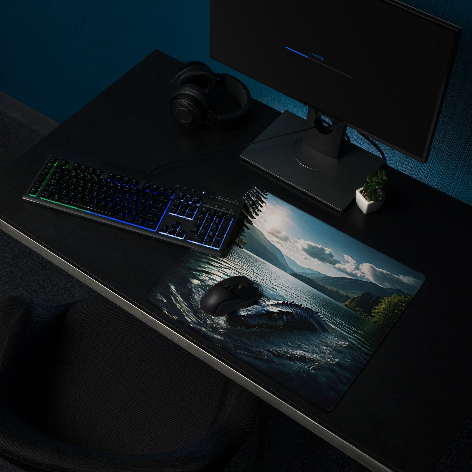 Lake Monster Breeching Surface Gaming Mouse Pad - Mouse Pads - Discovery Co.