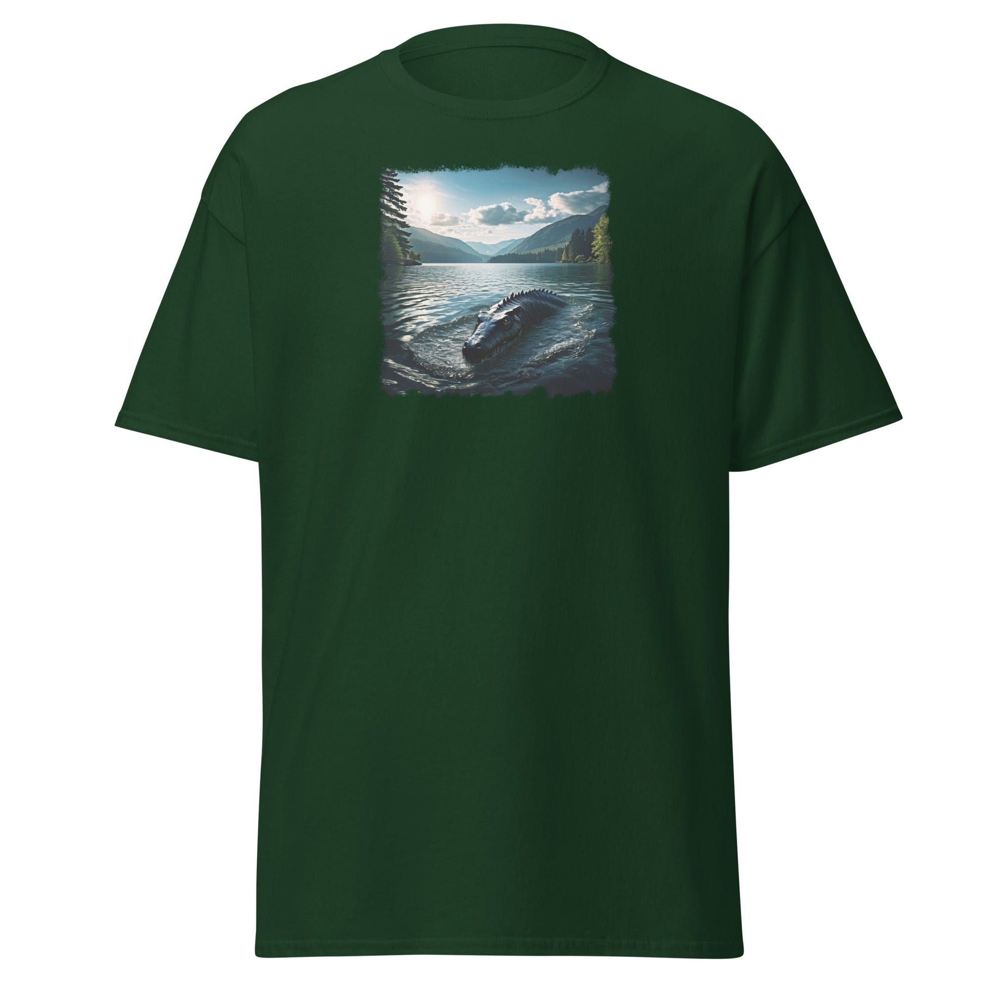 Lake Monster Breeching Surface Men's (Unisex) Classic Tee - Men's Shirts - Discovery Co.