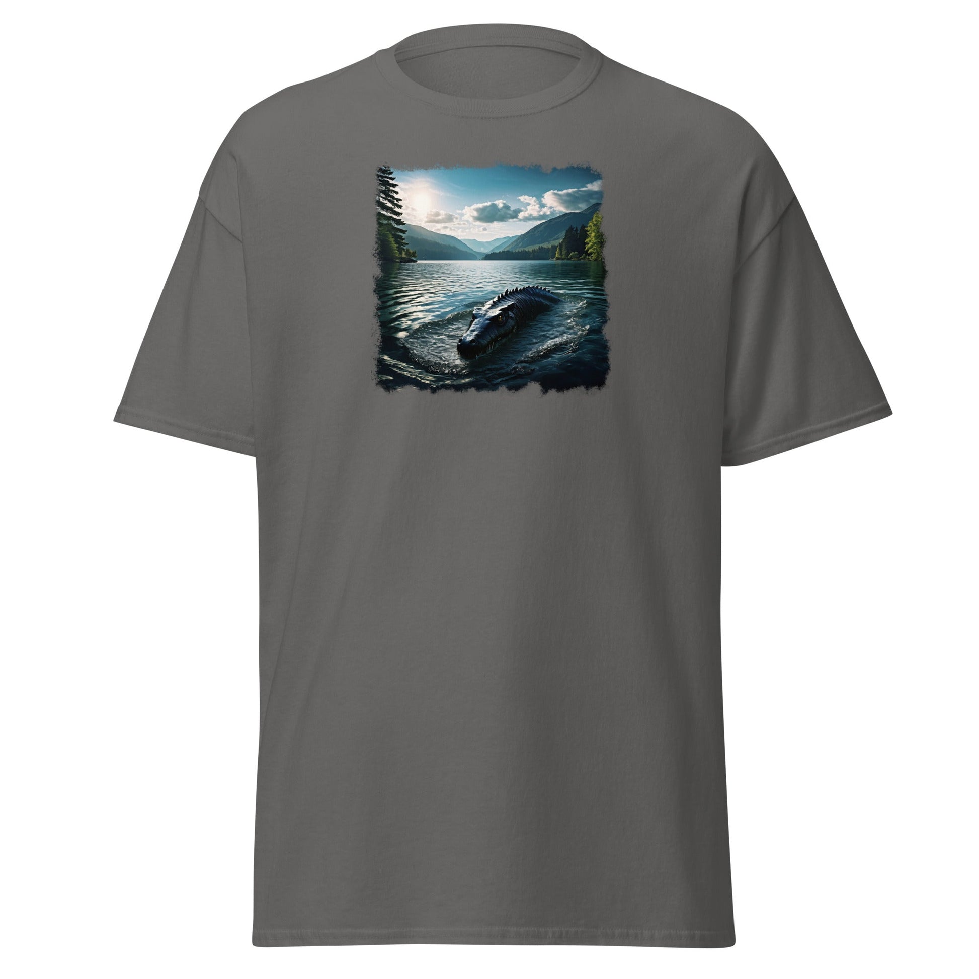 Lake Monster Breeching Surface Men's (Unisex) Classic Tee - Men's Shirts - Discovery Co.