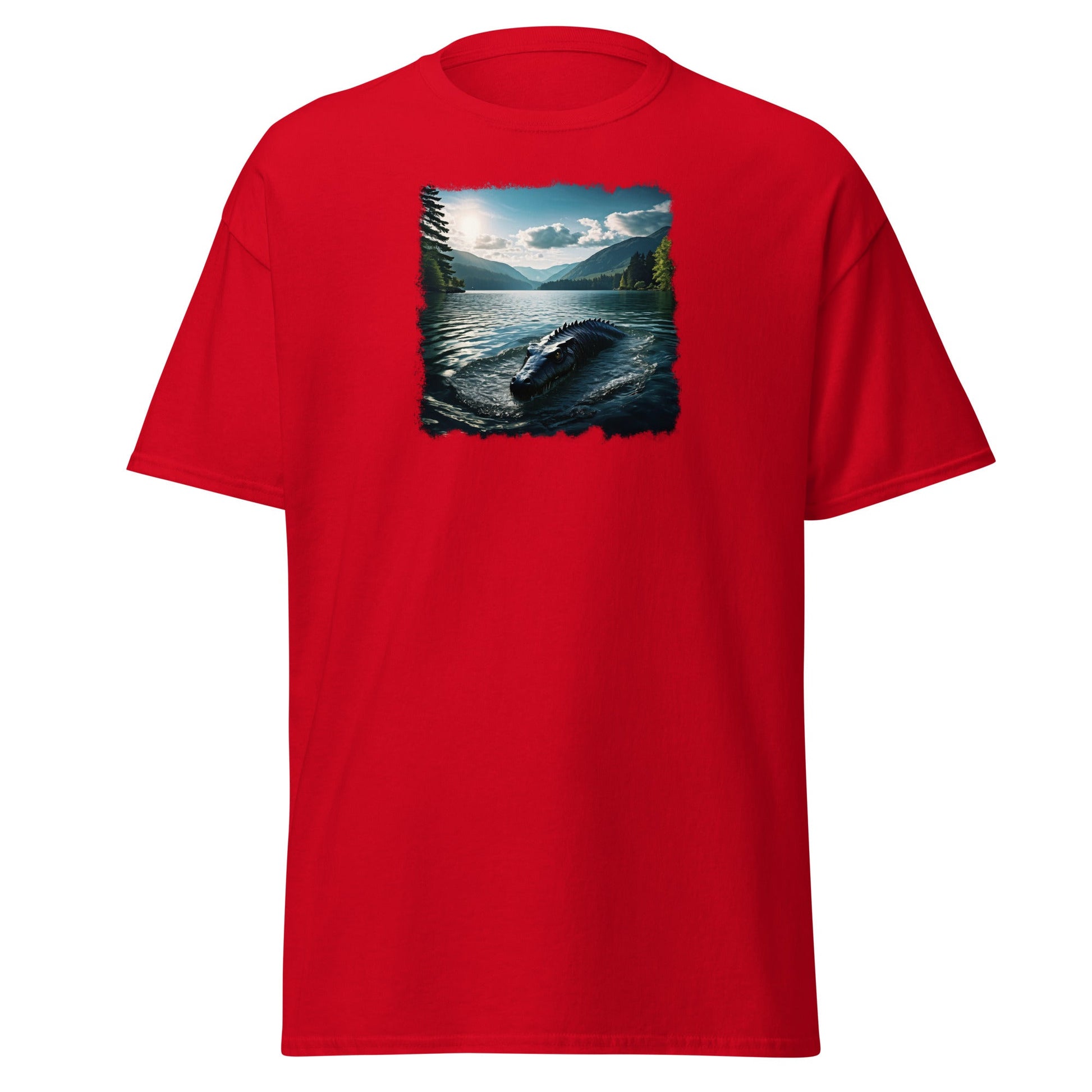 Lake Monster Breeching Surface Men's (Unisex) Classic Tee - Men's Shirts - Discovery Co.
