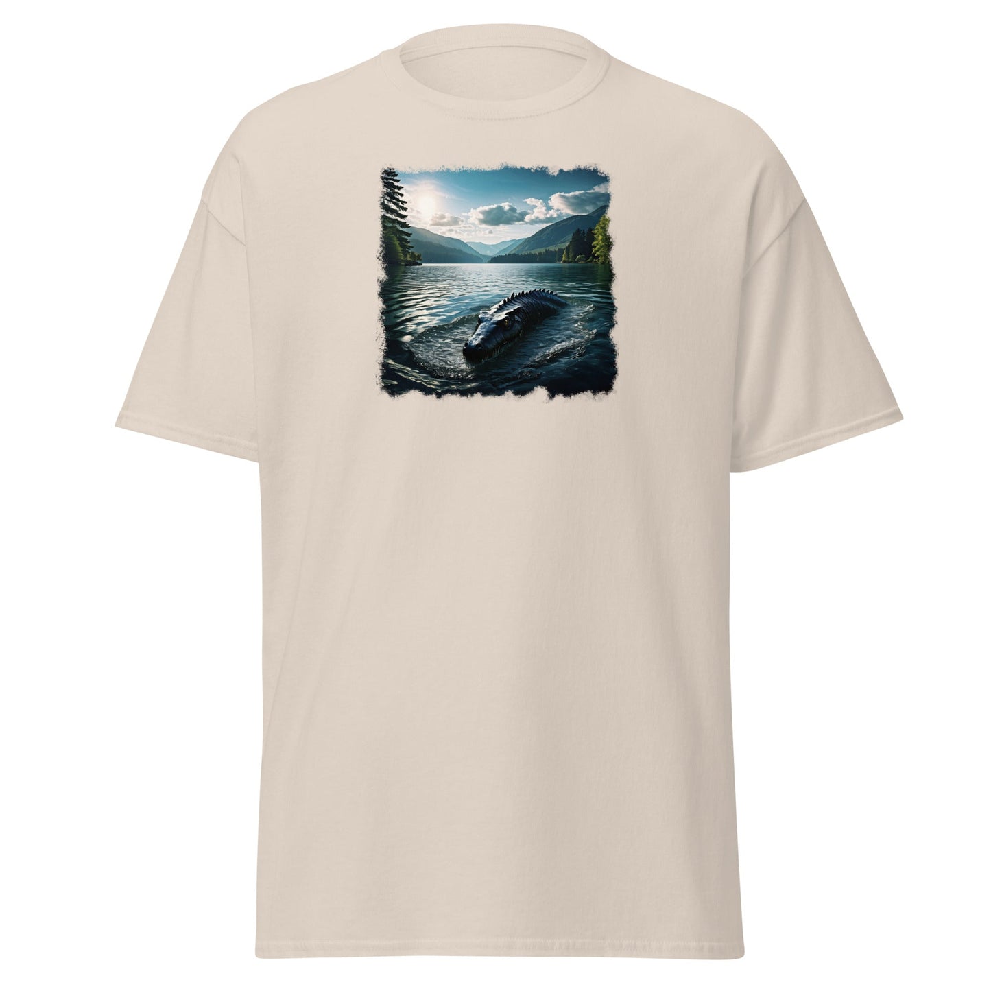 Lake Monster Breeching Surface Men's (Unisex) Classic Tee - Men's Shirts - Discovery Co.