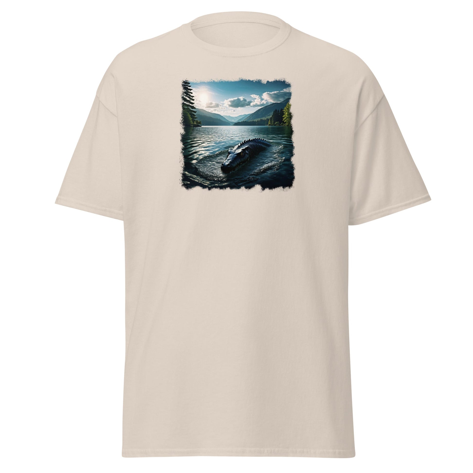Lake Monster Breeching Surface Men's (Unisex) Classic Tee - Men's Shirts - Discovery Co.