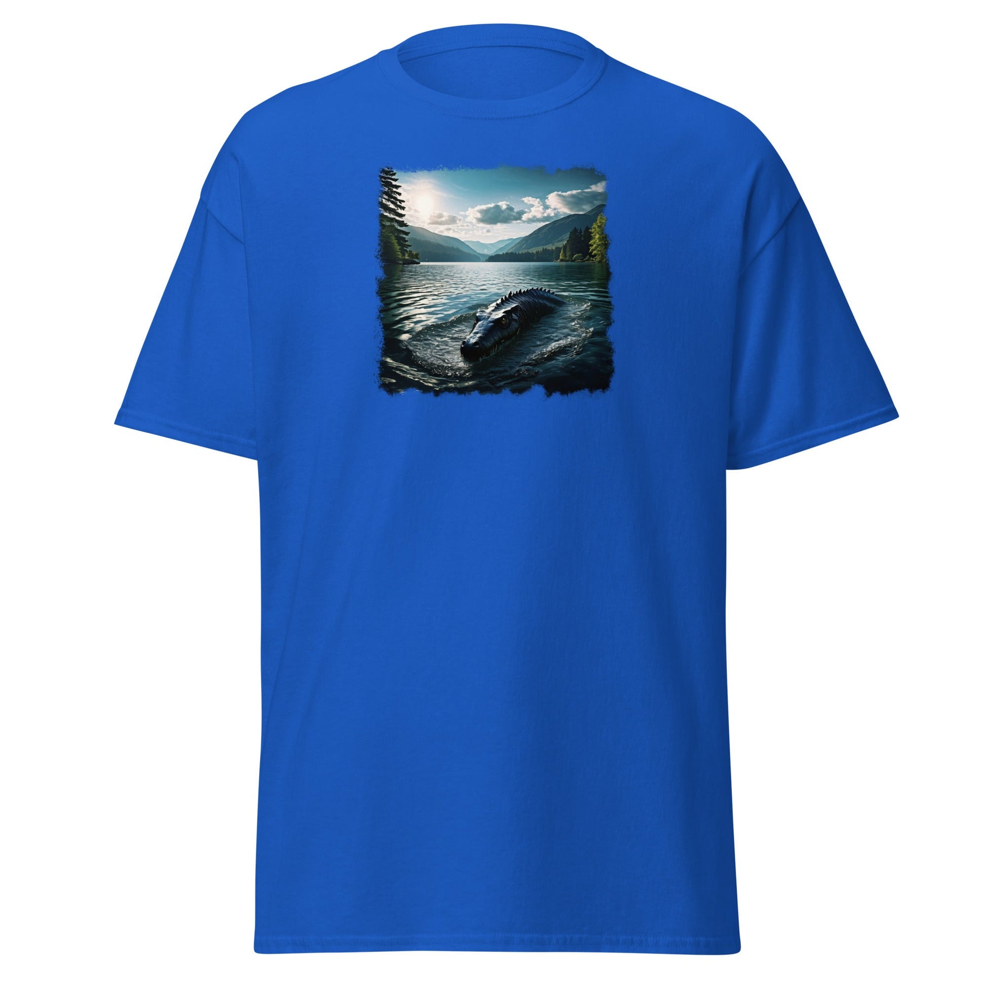 Lake Monster Breeching Surface Men's (Unisex) Classic Tee - Men's Shirts - Discovery Co.