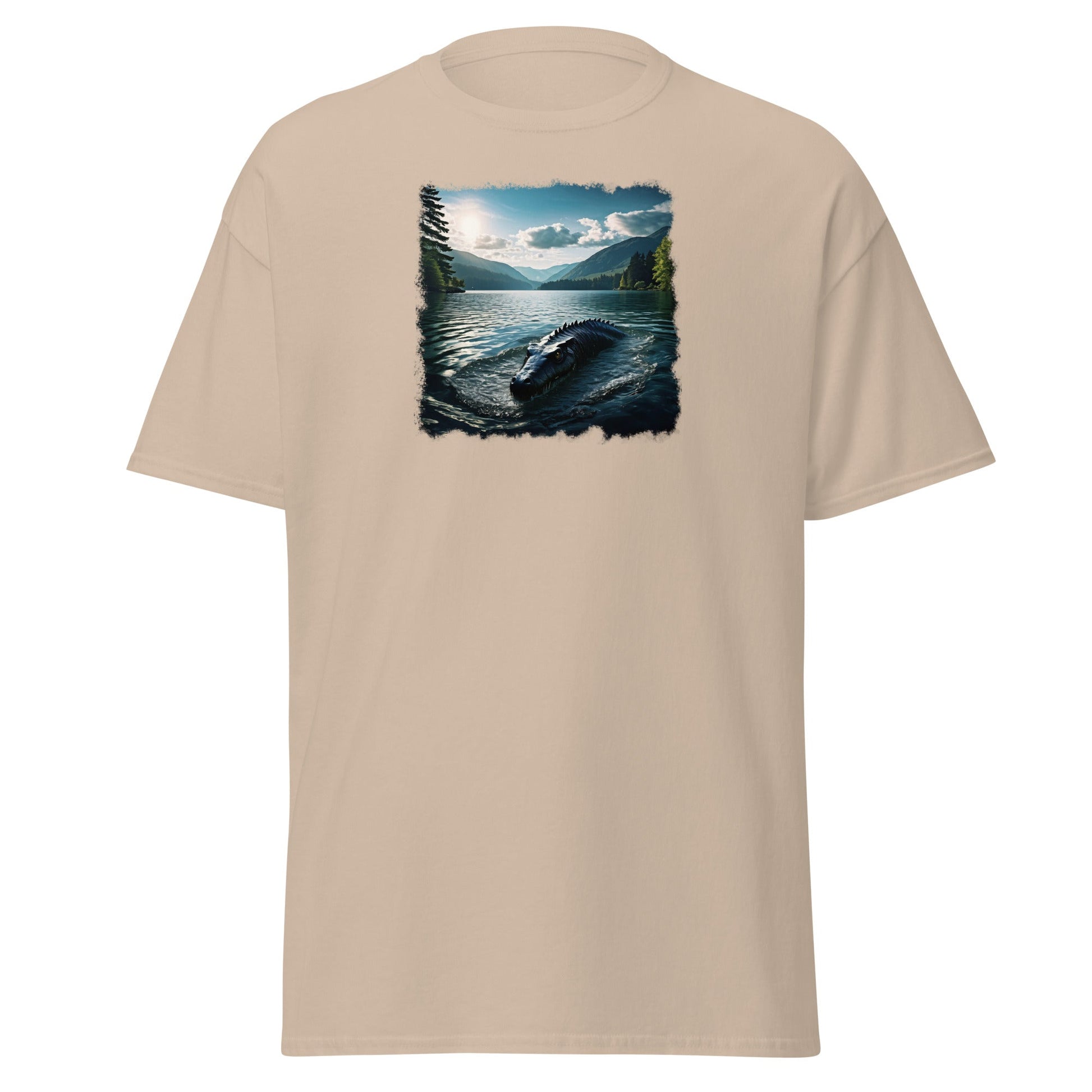 Lake Monster Breeching Surface Men's (Unisex) Classic Tee - Men's Shirts - Discovery Co.
