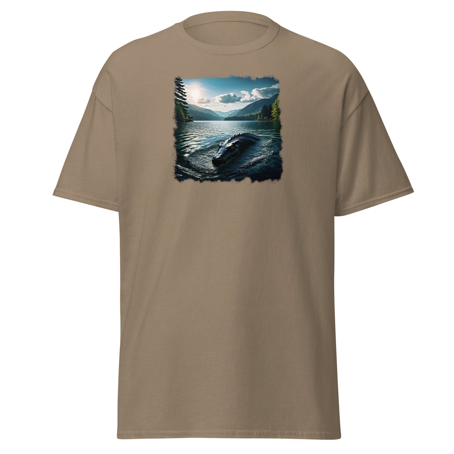 Lake Monster Breeching Surface Men's (Unisex) Classic Tee - Men's Shirts - Discovery Co.