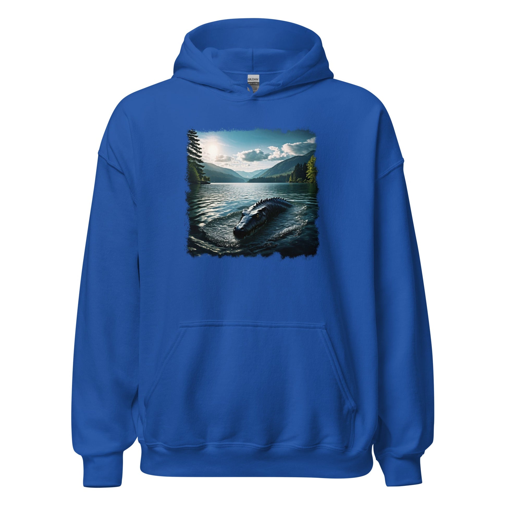 Lake Monster Breeching Surface Women's (Unisex) Hoodie - Hoodies - Discovery Co.