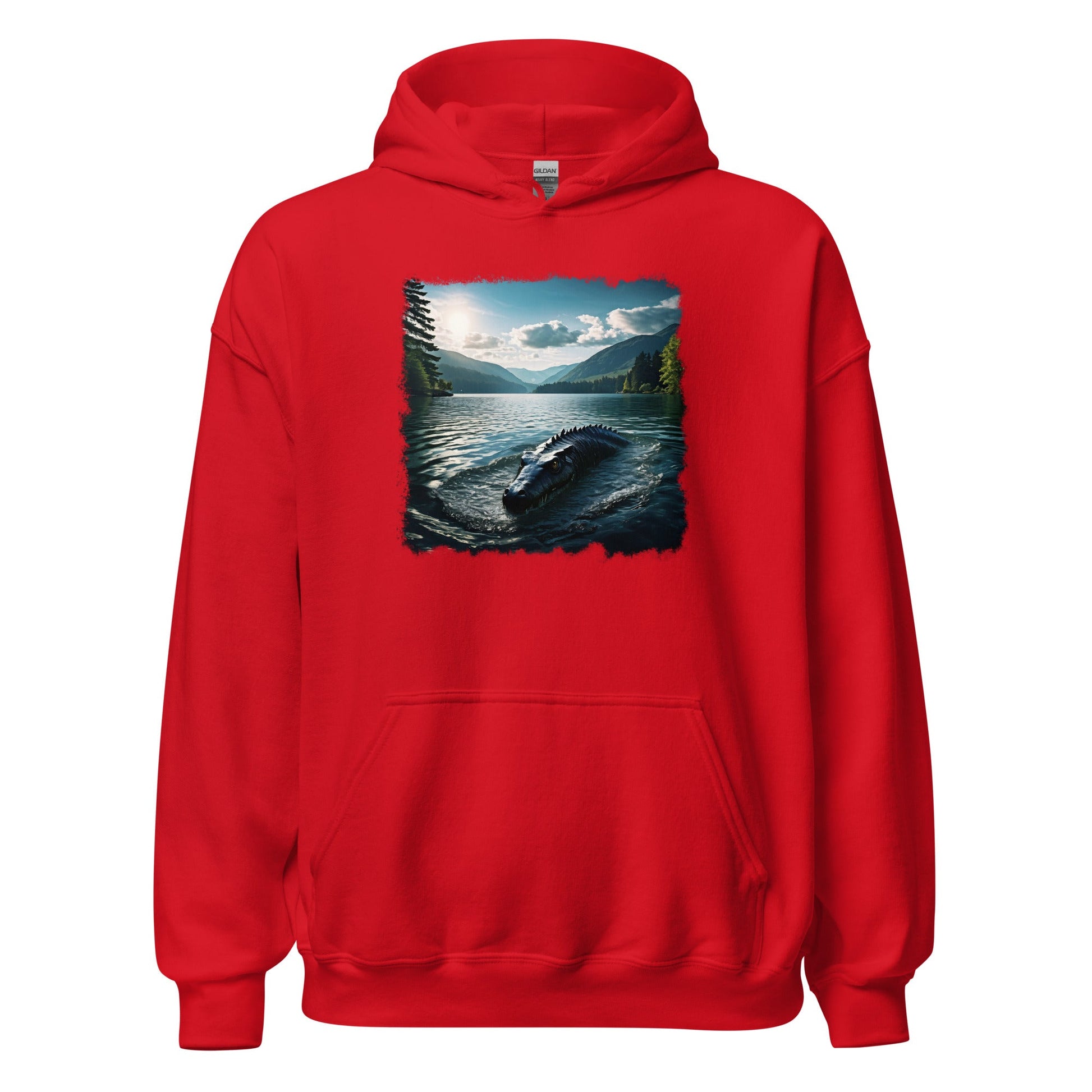 Lake Monster Breeching Surface Women's (Unisex) Hoodie - Hoodies - Discovery Co.