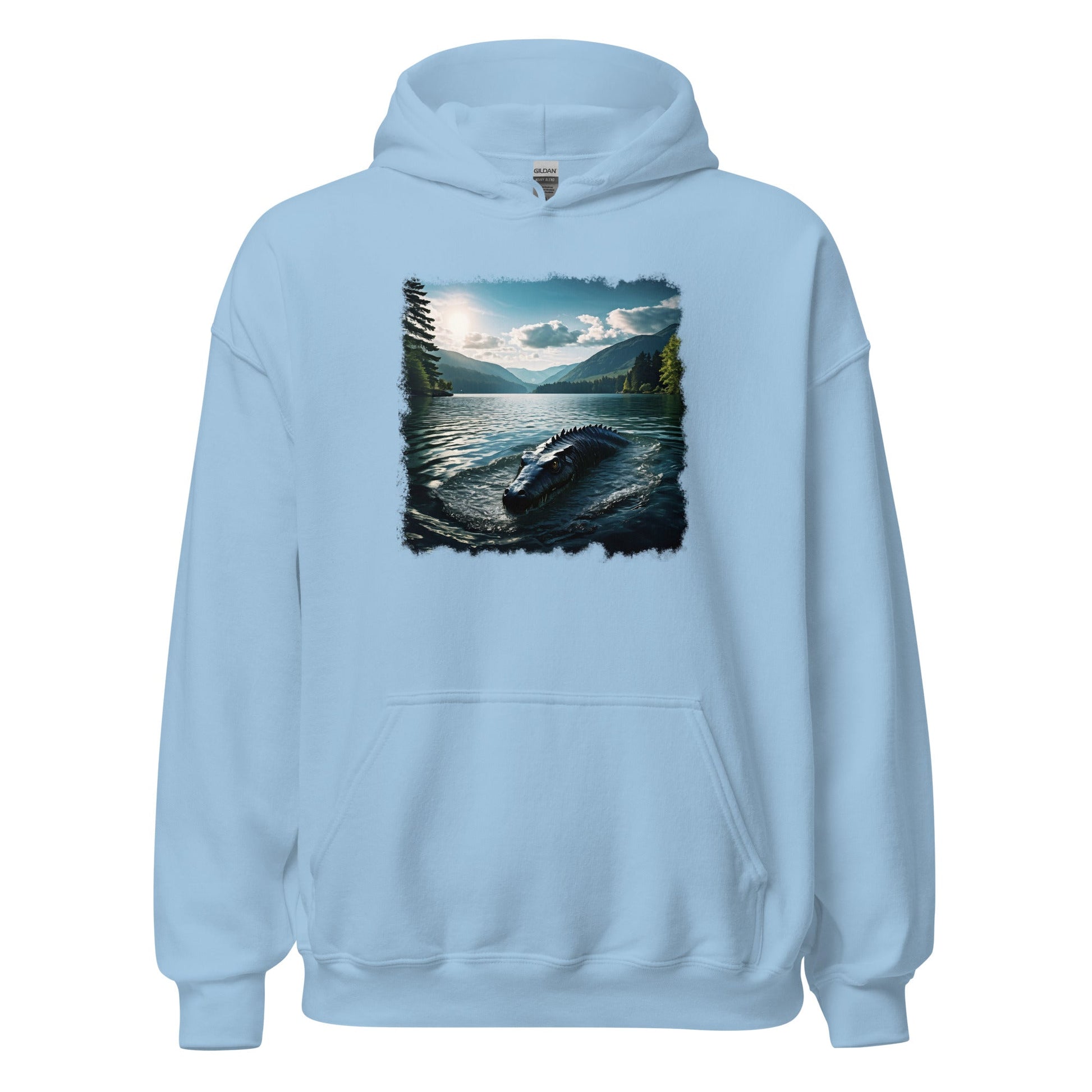 Lake Monster Breeching Surface Women's (Unisex) Hoodie - Hoodies - Discovery Co.
