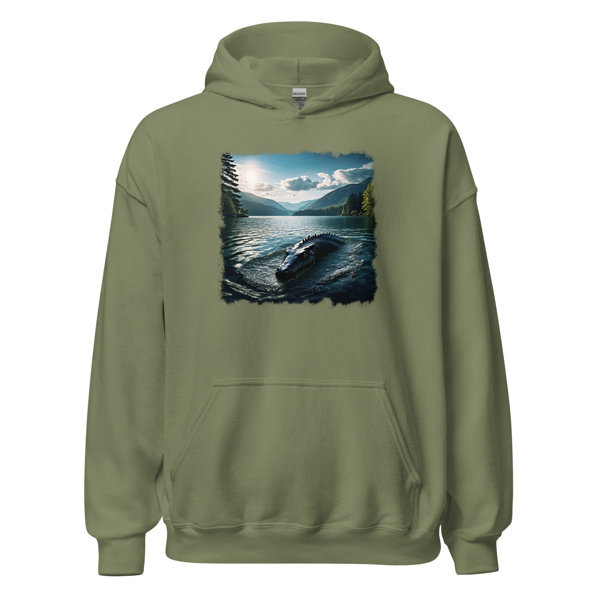 Lake Monster Breeching Surface Women's (Unisex) Hoodie - Hoodies - Discovery Co.
