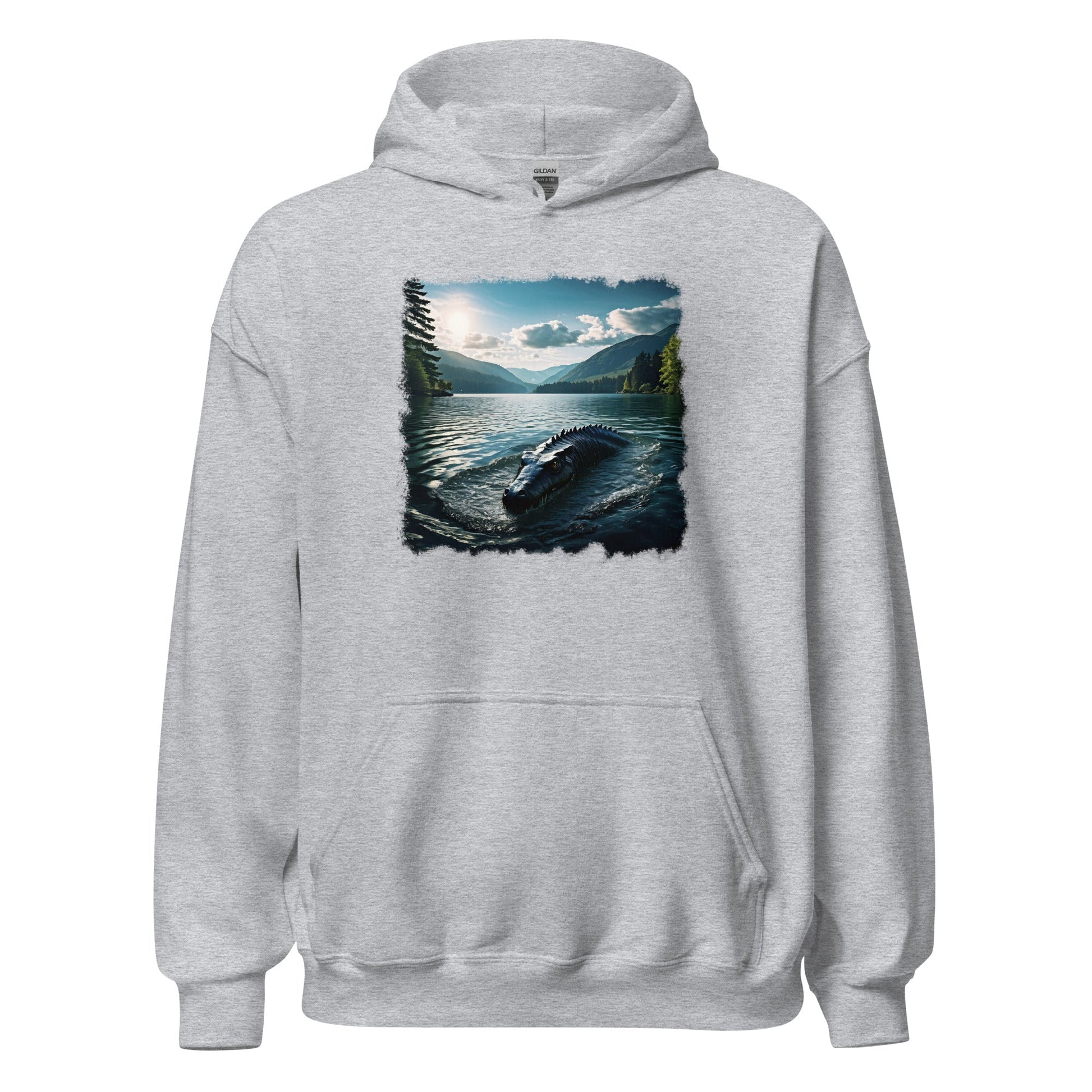Lake Monster Breeching Surface Women's (Unisex) Hoodie - Hoodies - Discovery Co.