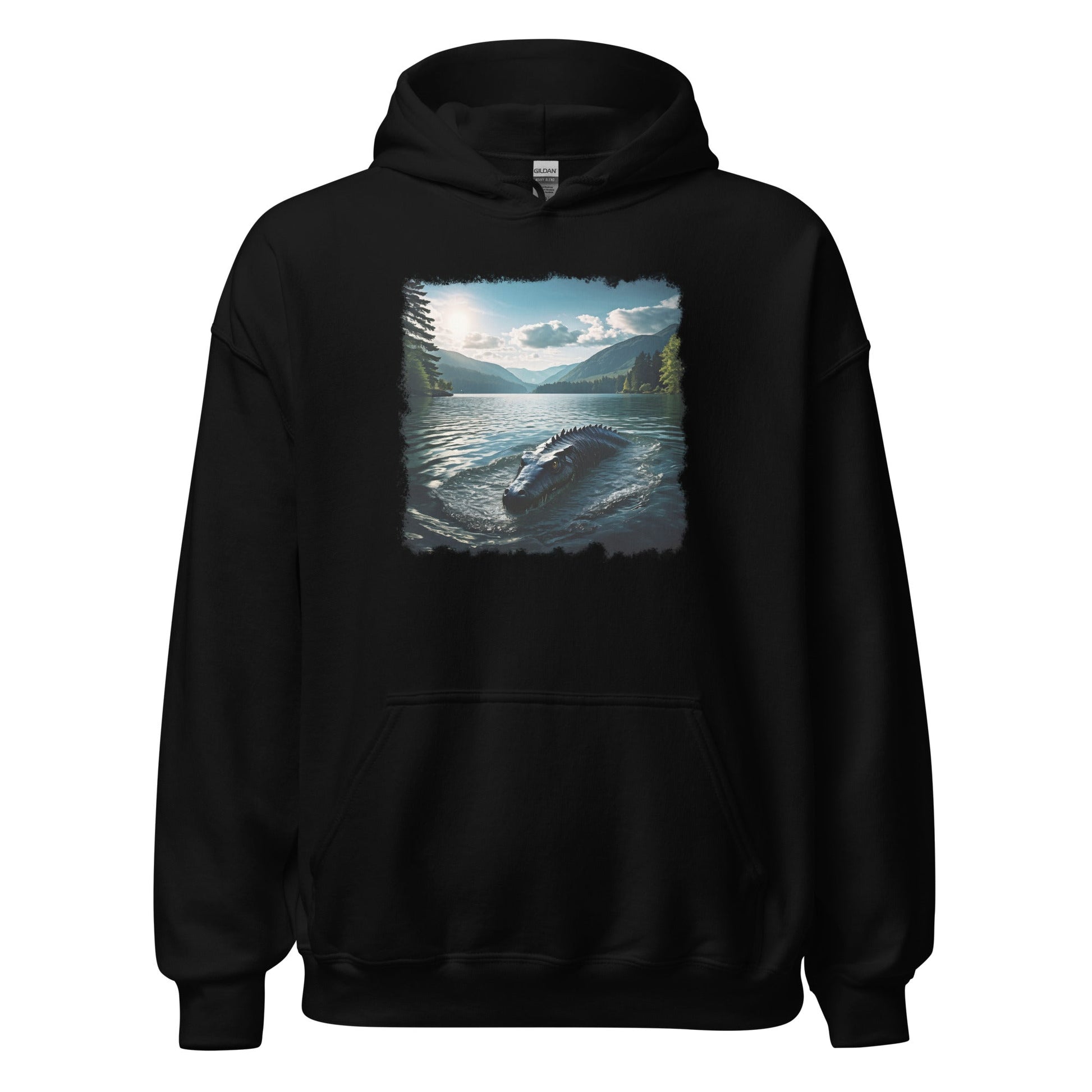 Lake Monster Breeching Surface Women's (Unisex) Hoodie - Hoodies - Discovery Co.