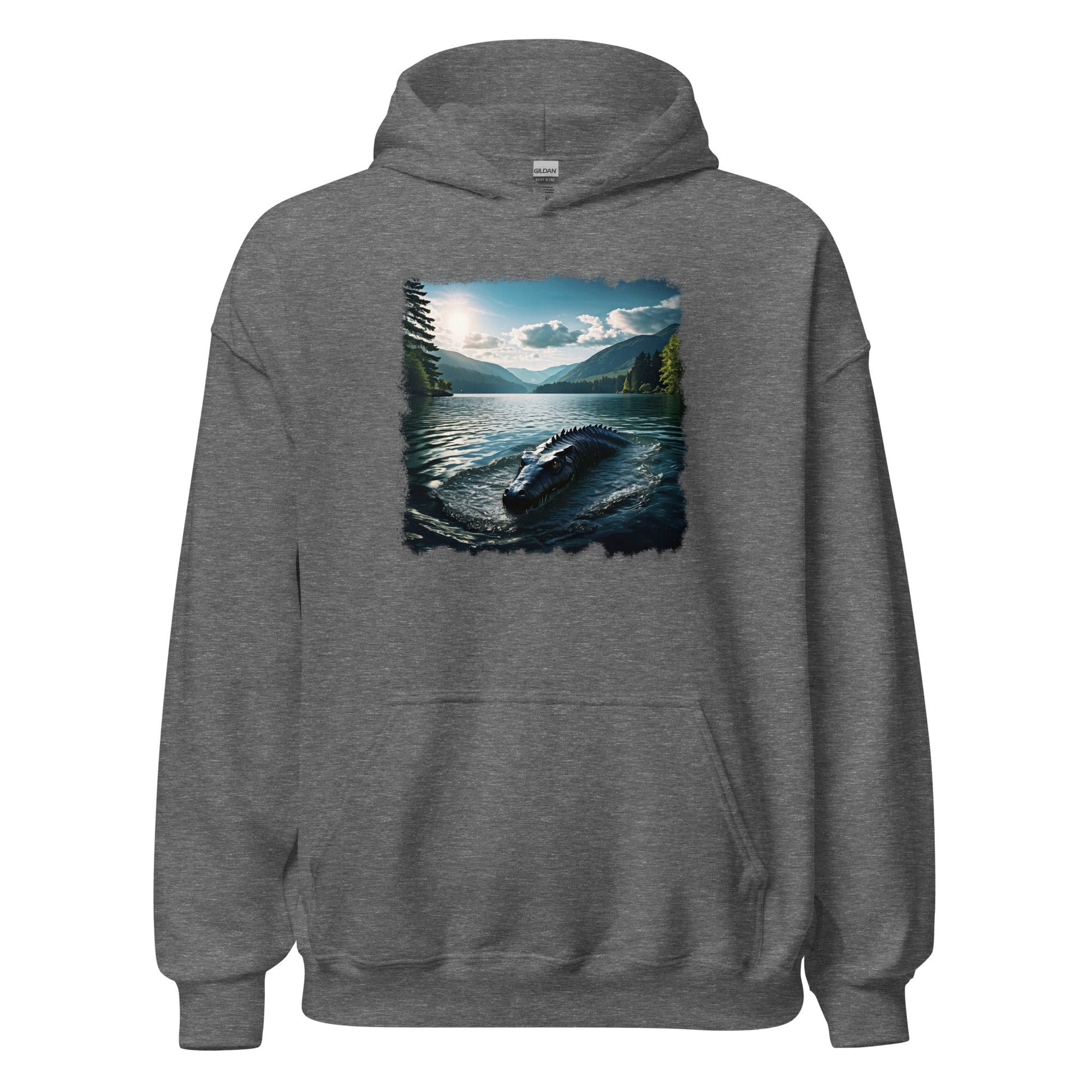 Lake Monster Breeching Surface Women's (Unisex) Hoodie - Hoodies - Discovery Co.