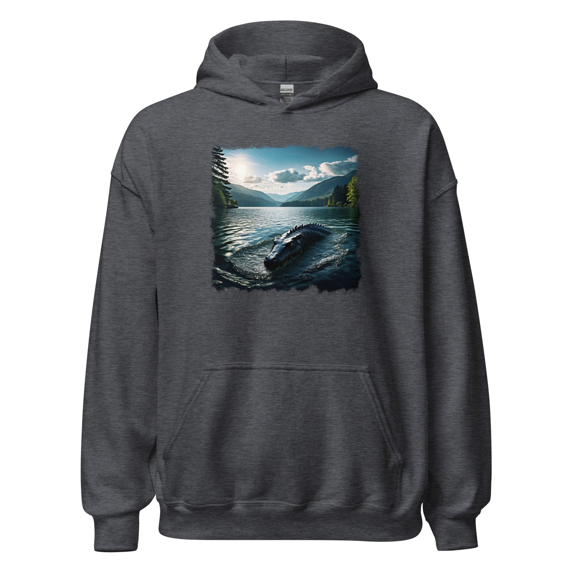 Lake Monster Breeching Surface Women's (Unisex) Hoodie - Hoodies - Discovery Co.