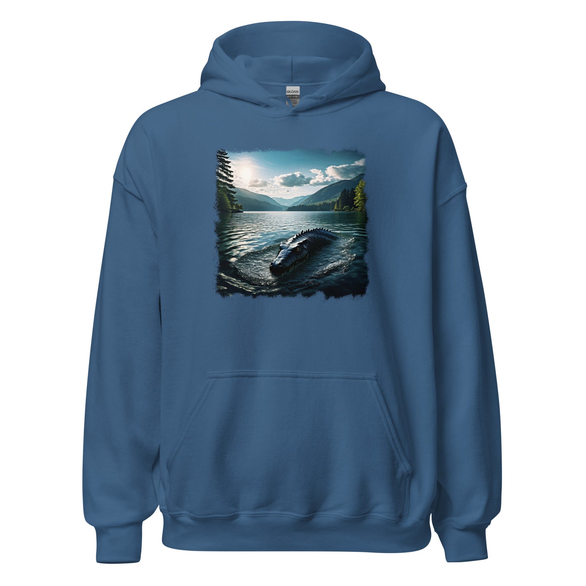 Lake Monster Breeching Surface Women's (Unisex) Hoodie - Hoodies - Discovery Co.