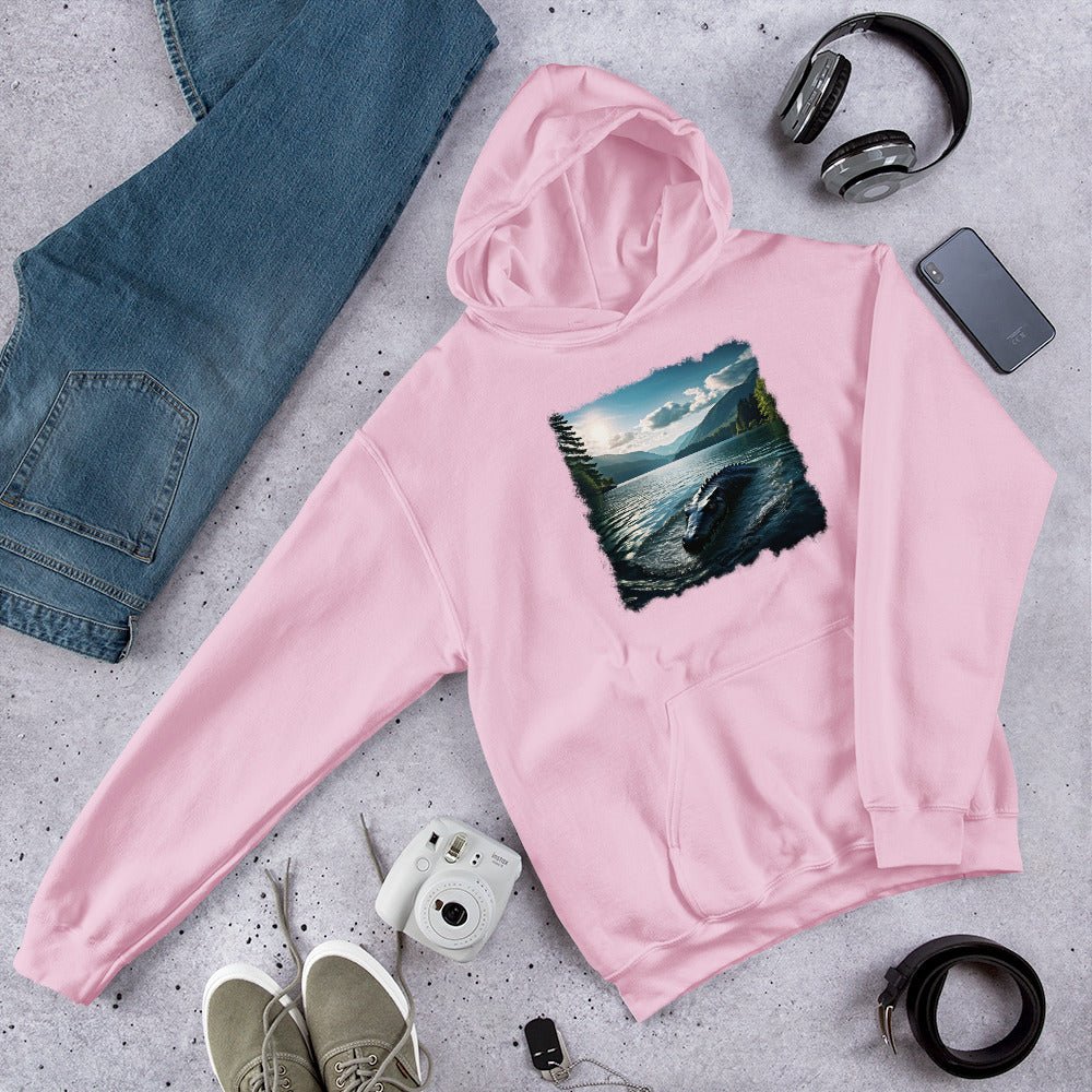 Lake Monster Breeching Surface Women's (Unisex) Hoodie - Hoodies - Discovery Co.