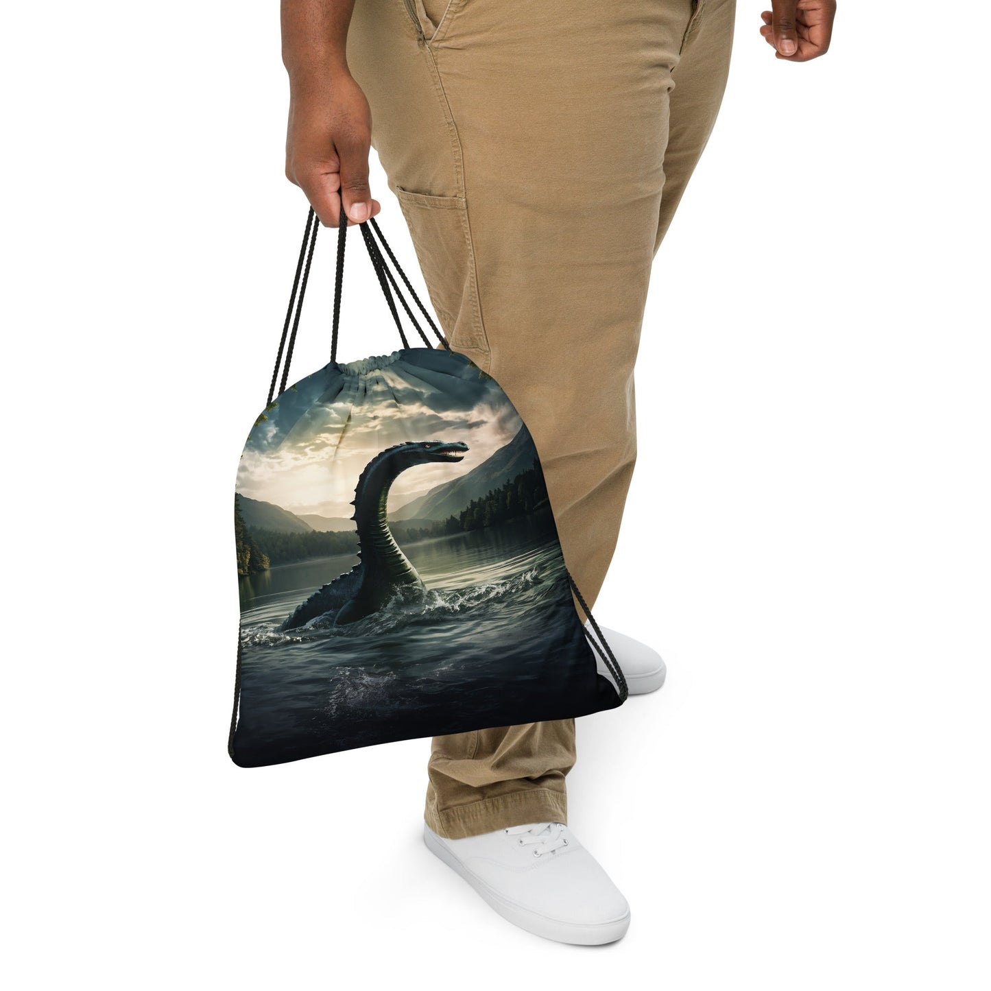 Lake Monster Drawstring Bag - Drawstring Bag - Discovery Co.