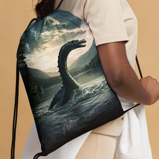 Lake Monster Drawstring Bag - Drawstring Bag - Discovery Co.