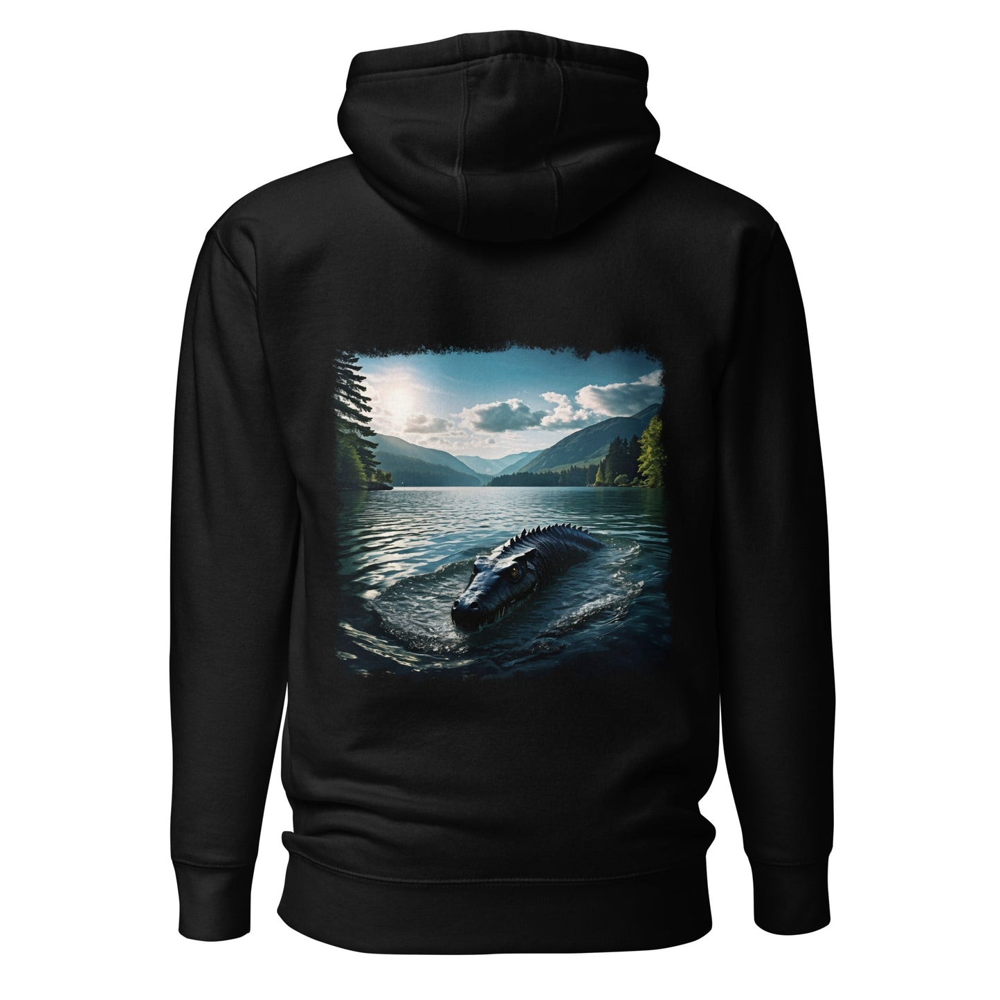 Lake Monster Dual Images Print Unisex Hoodie - Hoodies - Discovery Co.