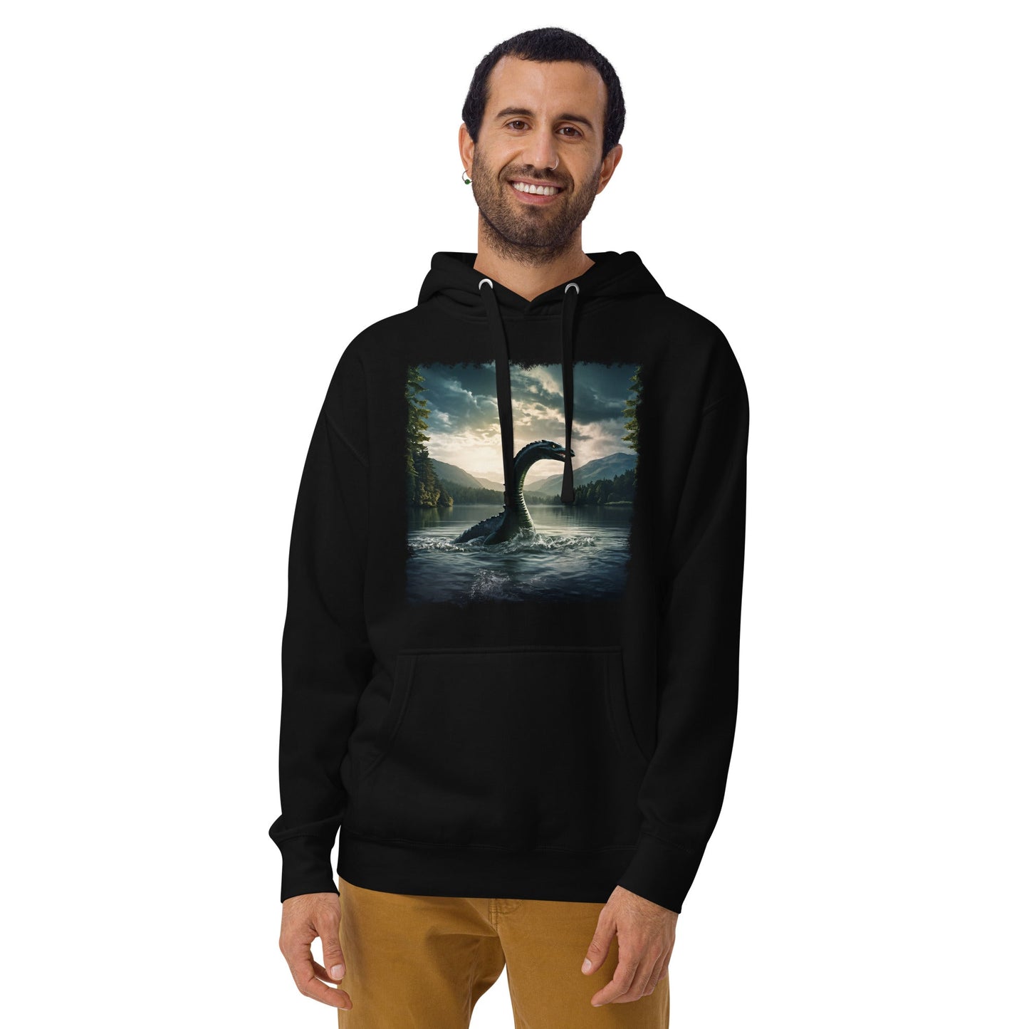 Lake Monster Dual Images Print Unisex Hoodie - Hoodies - Discovery Co.