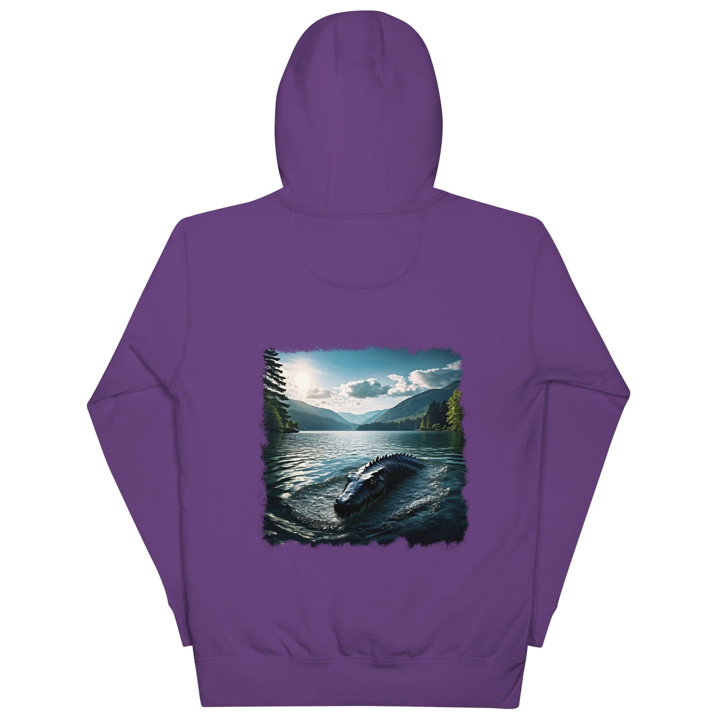 Lake Monster Dual Images Print Unisex Hoodie - Hoodies - Discovery Co.