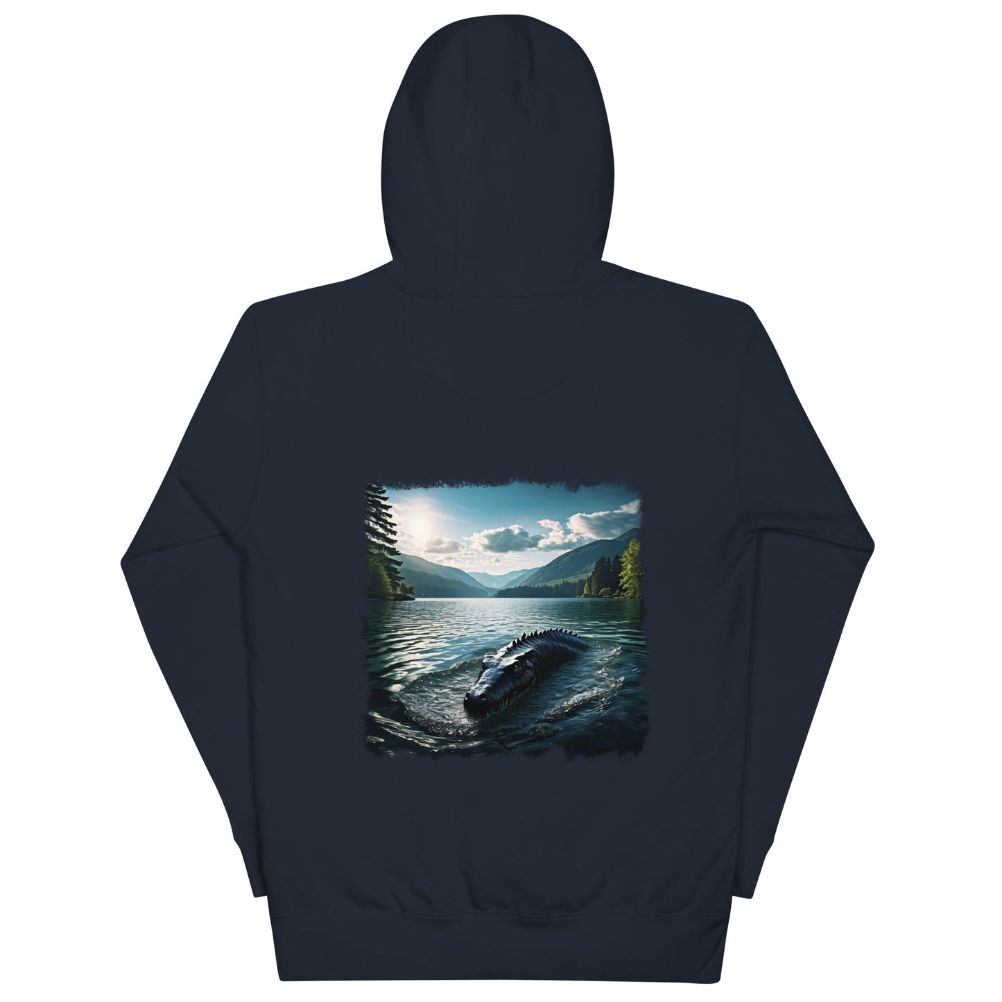 Lake Monster Dual Images Print Unisex Hoodie - Hoodies - Discovery Co.