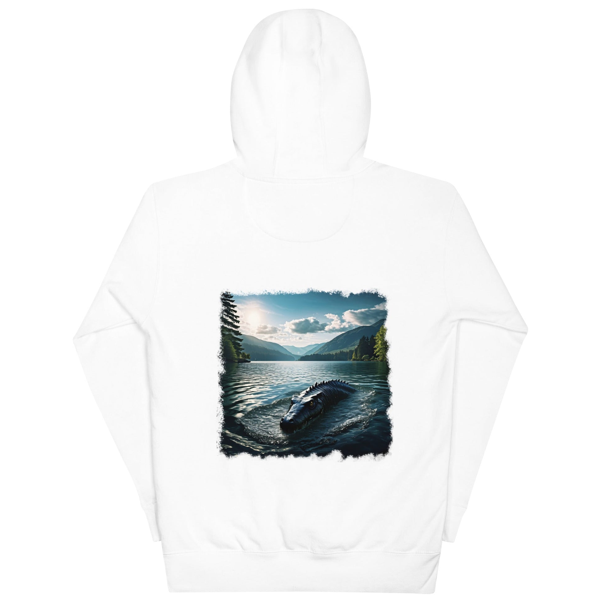 Lake Monster Dual Images Print Unisex Hoodie - Hoodies - Discovery Co.