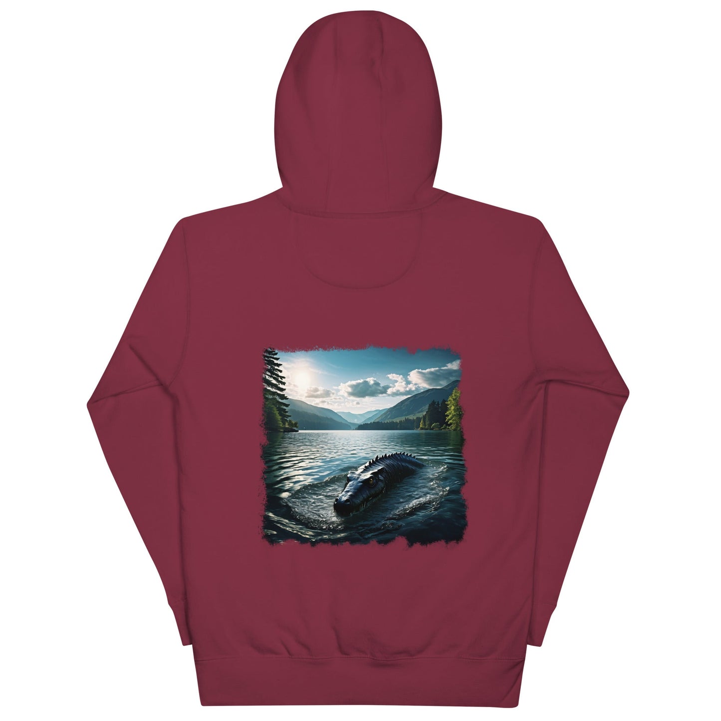 Lake Monster Dual Images Print Unisex Hoodie - Hoodies - Discovery Co.