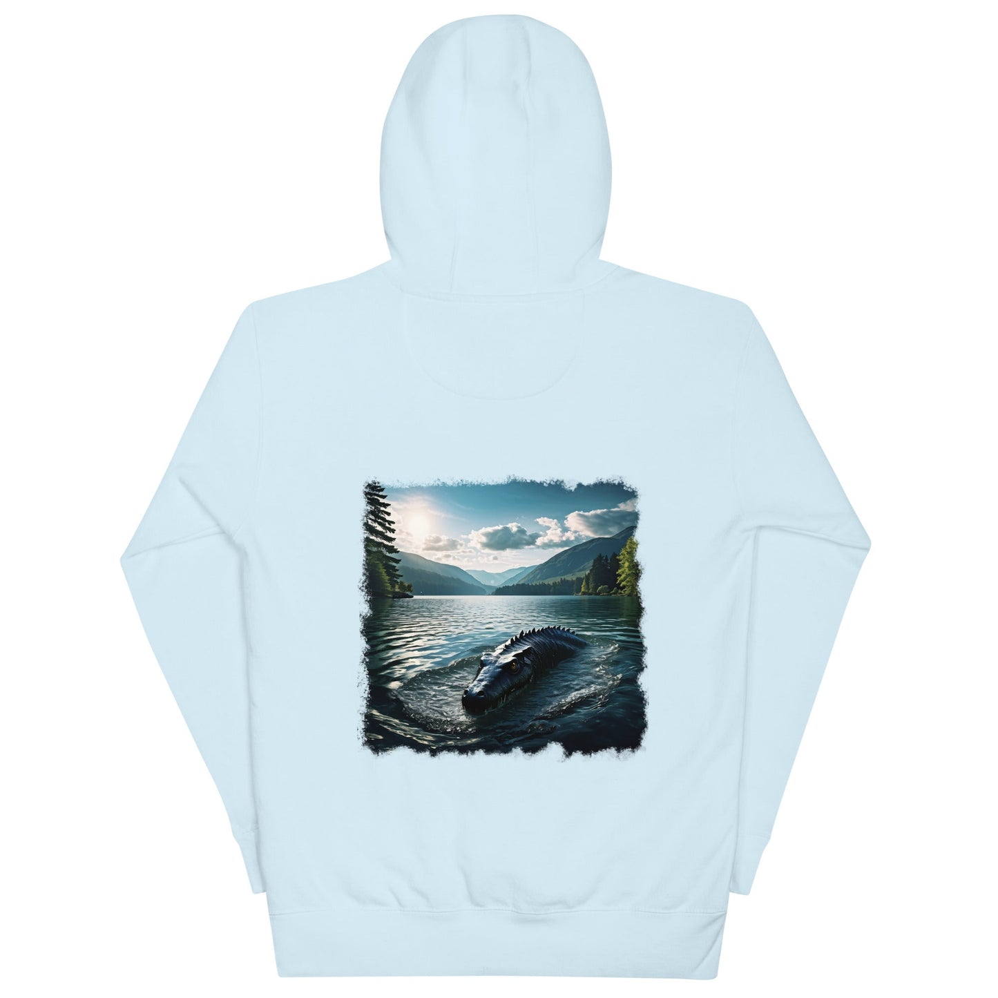 Lake Monster Dual Images Print Unisex Hoodie - Hoodies - Discovery Co.