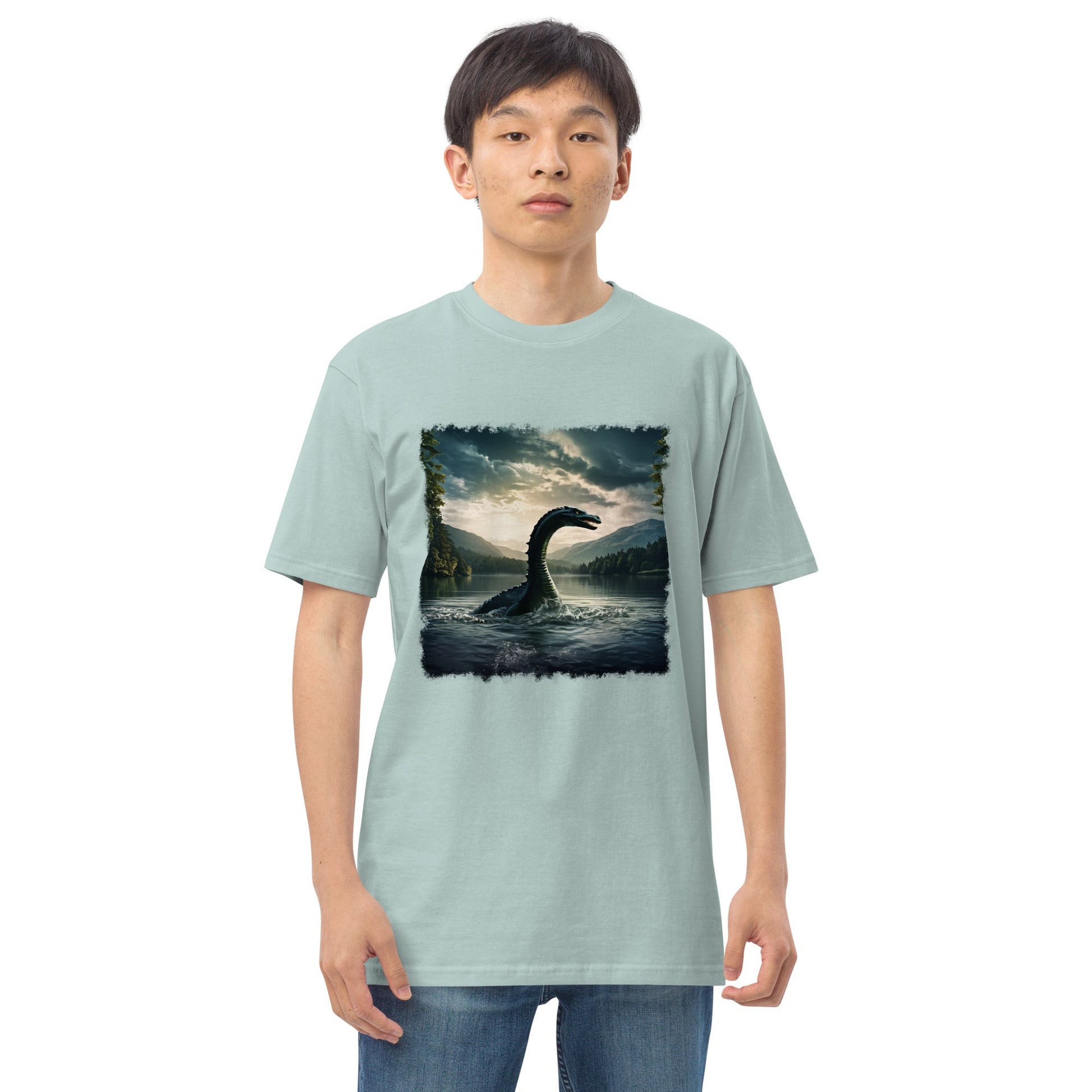 Lake Monster Men’s Premium Heavyweight Tee - Men's Shirts - Discovery Co.